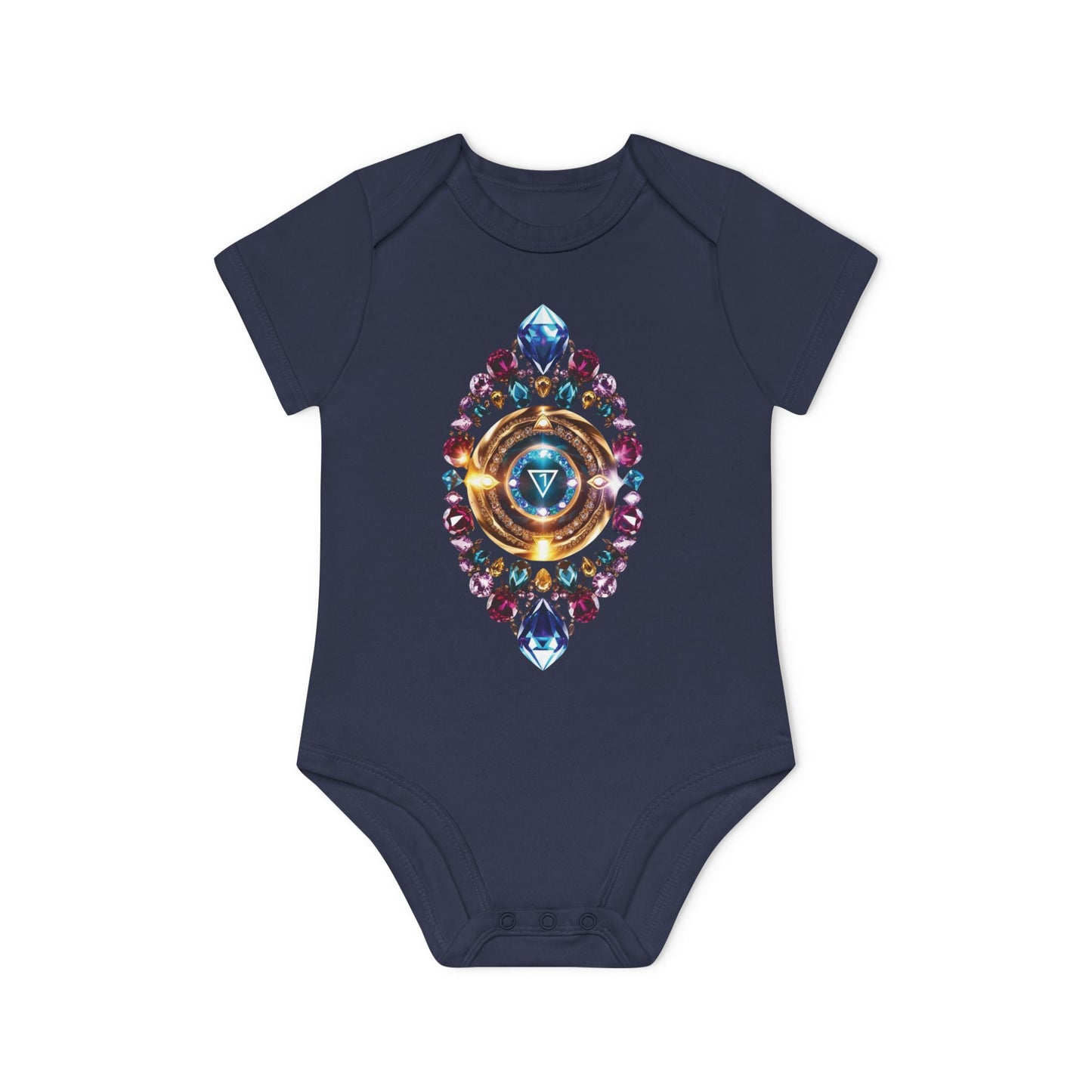 Mystic Chakra Bodysuit, Baby Organic Romper, Newborn Outfit Gift, Spiritual Infant Clothes, Gender Neutral Baby Shower Present