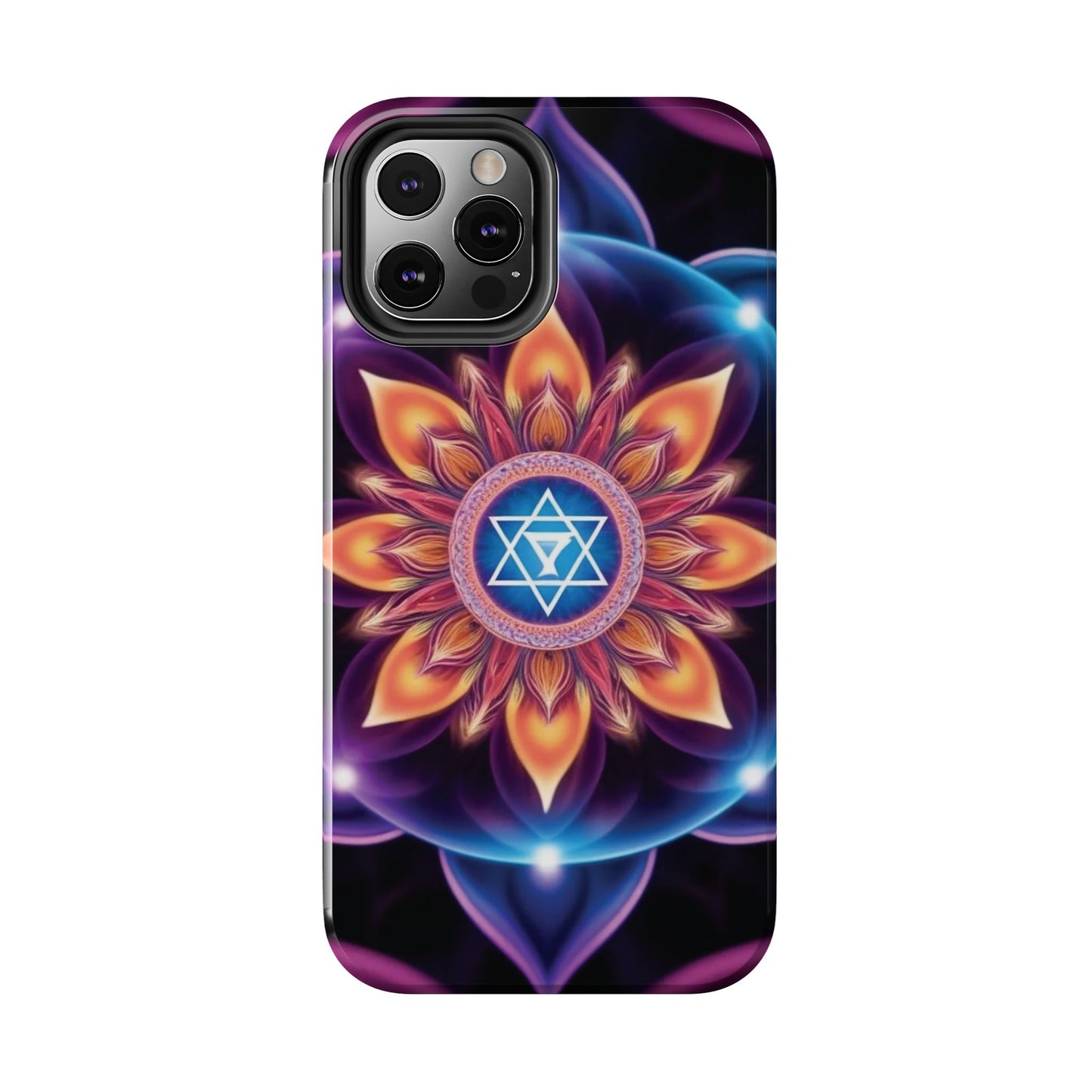 Bohemian Mandala Tough Phone Case | Vibrant Art Design, Protective Cover, Gift for Her, Spiritual Decor, Trendy Phone Accessory