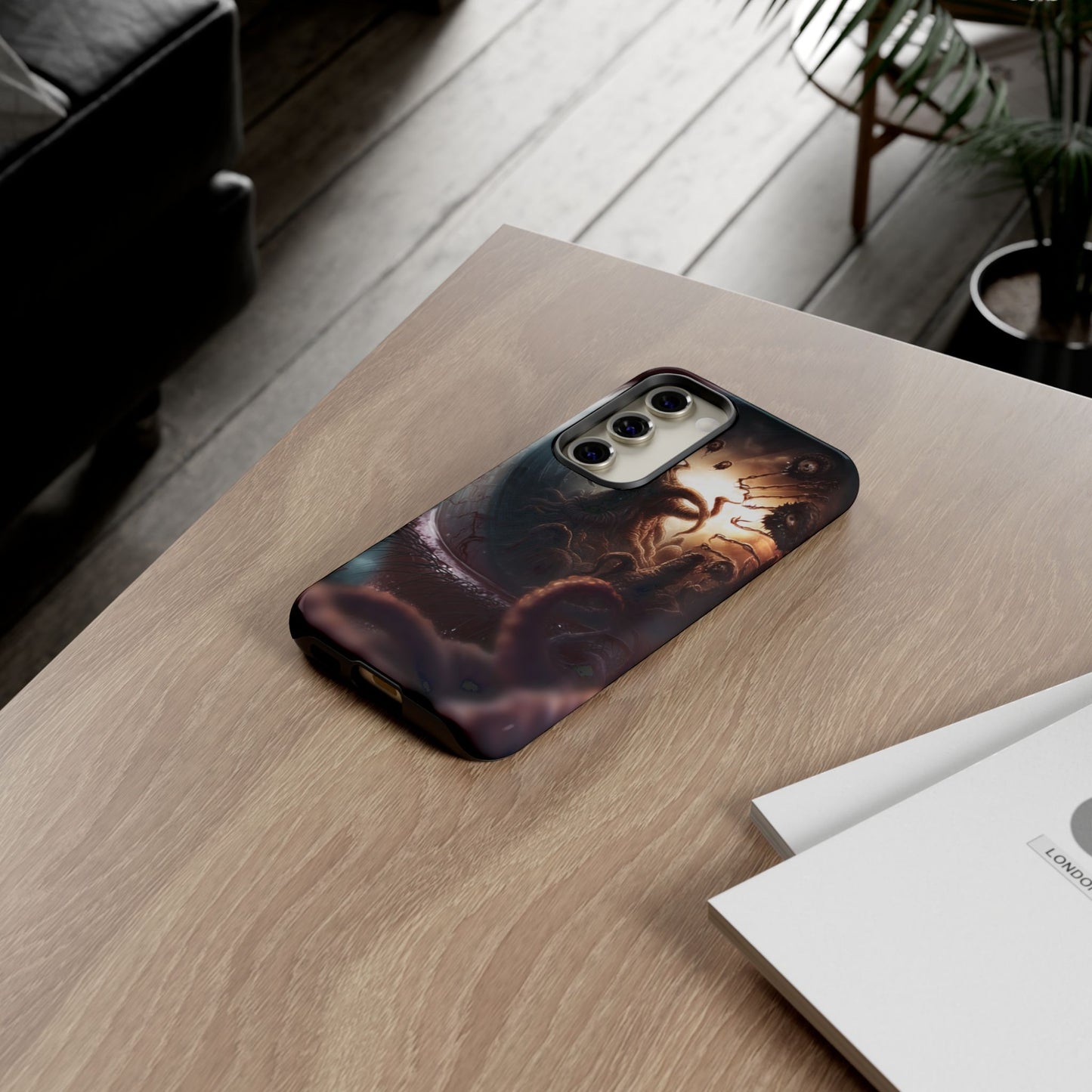 Phone Case: Cosmic Horror Design, Tough Phone Case, Unique Tech Accessory, Gifts for Sci-Fi Lovers, Halloween Decor