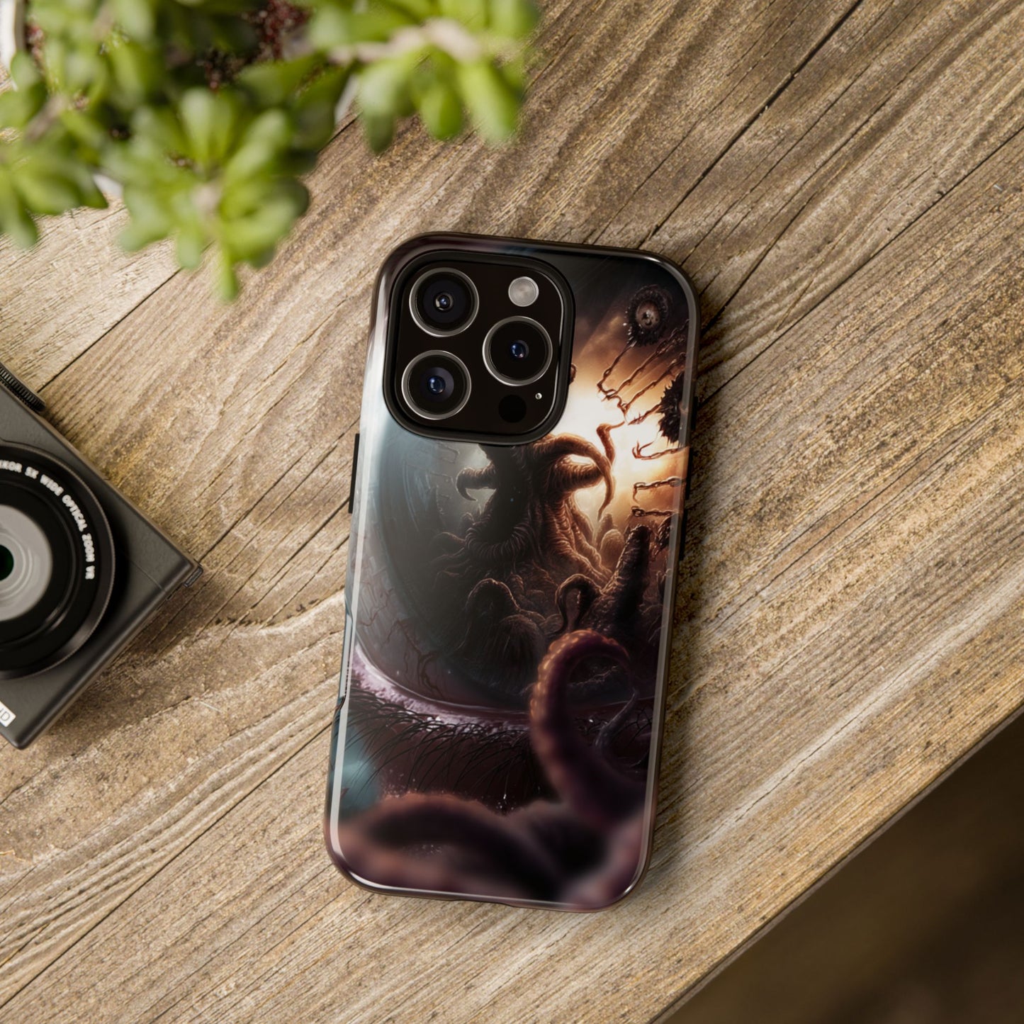 Phone Case: Cosmic Horror Design, Tough Phone Case, Unique Tech Accessory, Gifts for Sci-Fi Lovers, Halloween Decor