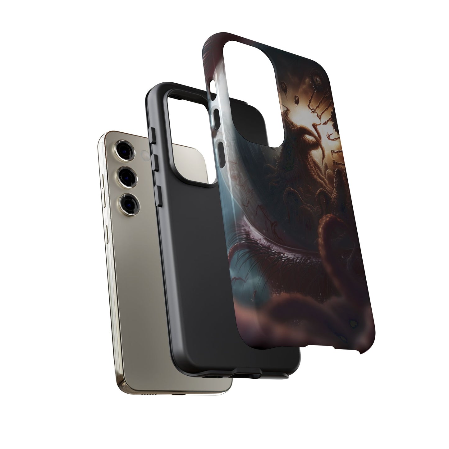 Phone Case: Cosmic Horror Design, Tough Phone Case, Unique Tech Accessory, Gifts for Sci-Fi Lovers, Halloween Decor