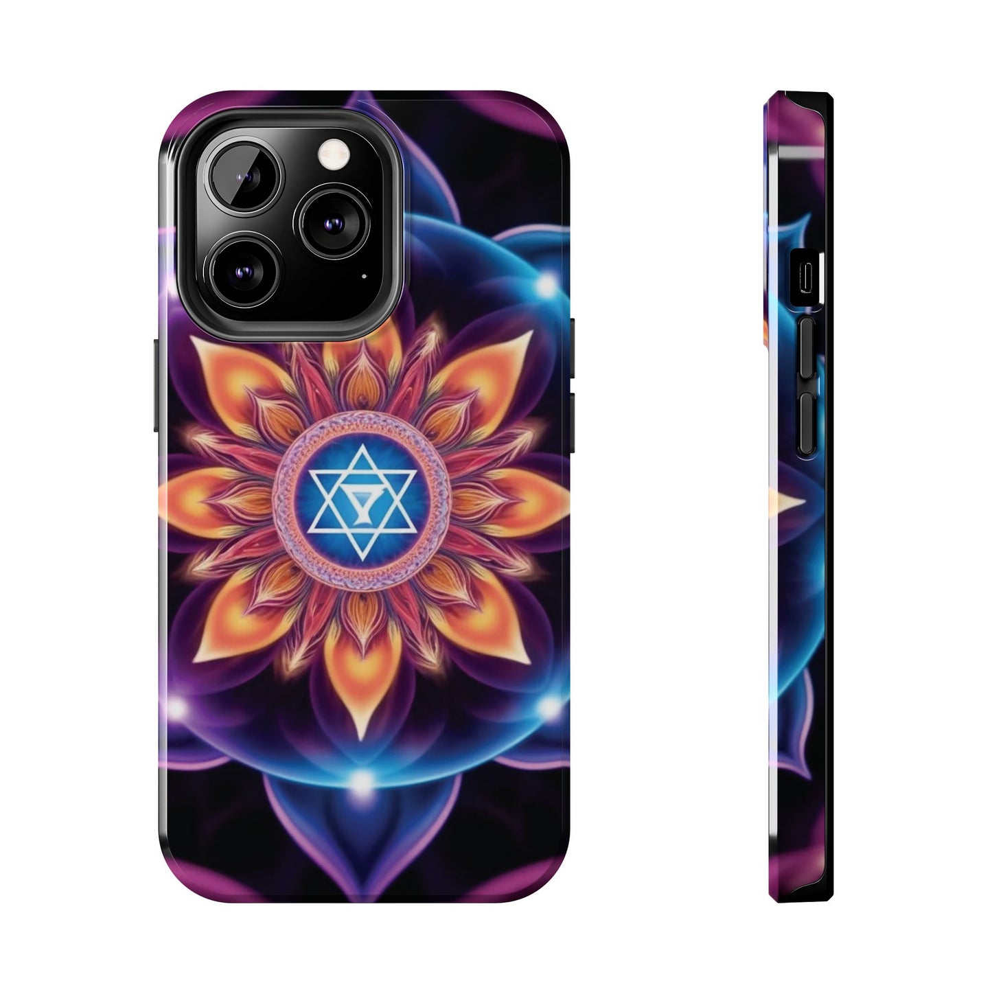Bohemian Mandala Tough Phone Case | Vibrant Art Design, Protective Cover, Gift for Her, Spiritual Decor, Trendy Phone Accessory