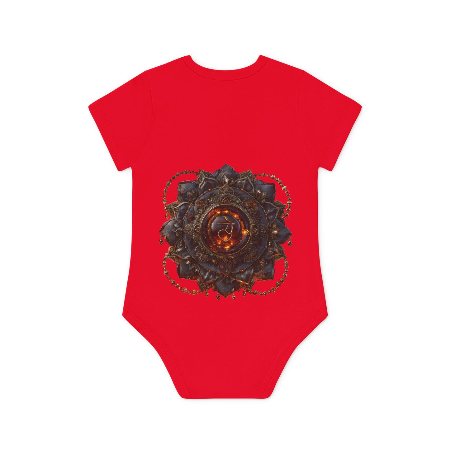Mystical Baby Bodysuit, Organic Cotton Infant Romper, Spiritual Baby Shower Gift, Unique Newborn Outfit, Chakra Baby Clothing, Eco-Friendly