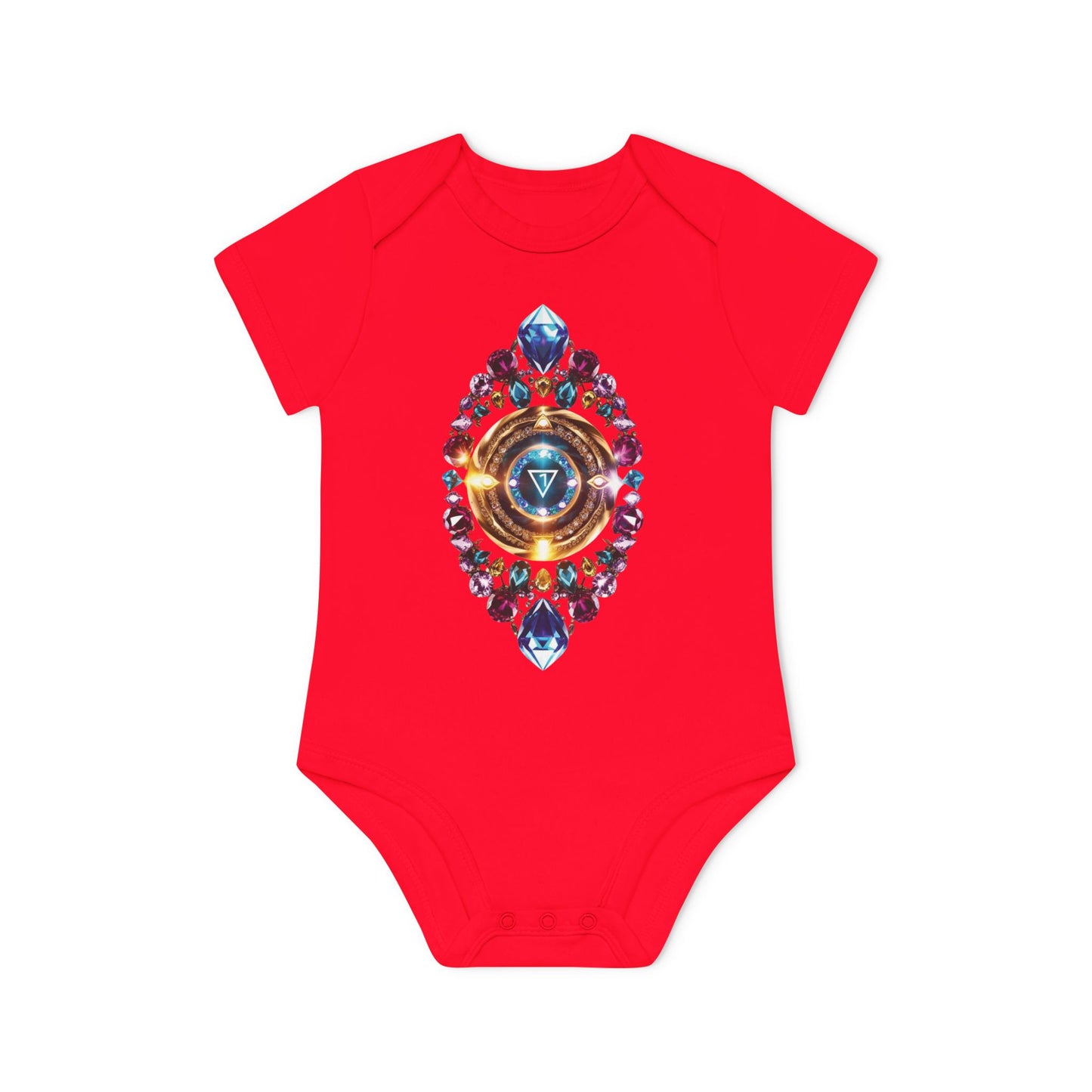 Mystic Chakra Bodysuit, Baby Organic Romper, Newborn Outfit Gift, Spiritual Infant Clothes, Gender Neutral Baby Shower Present