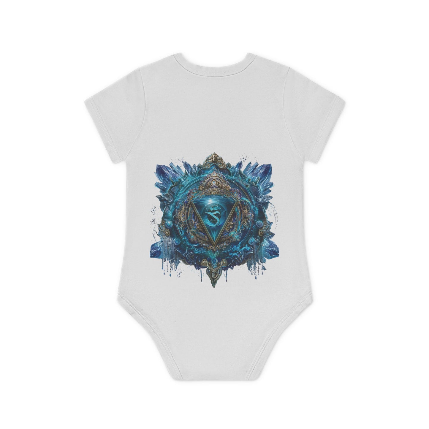 Mystic Shakra Bodysuit, Baby Organic Romper, Newborn Outfit Gift, Spiritual Infant Clothes, Gender Neutral Baby Shower Present