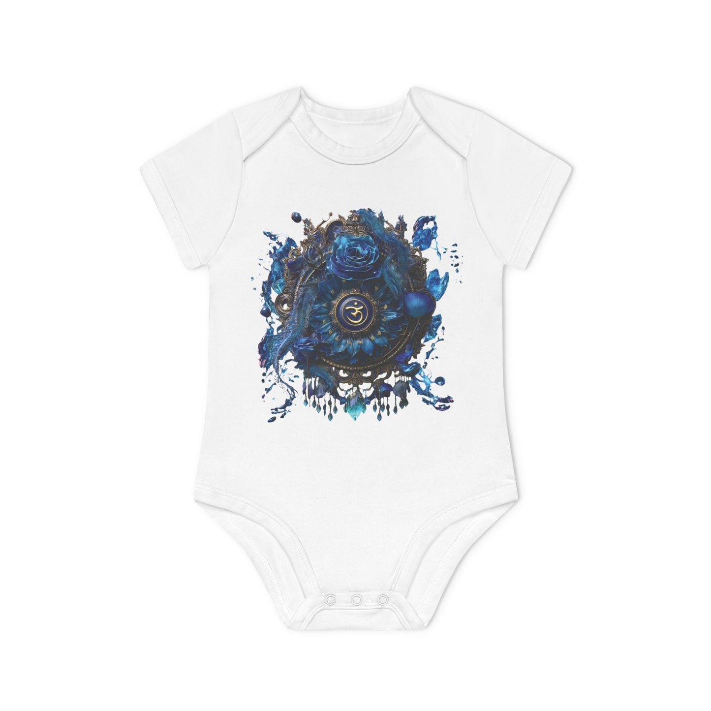 Mystic Shakra Bodysuit, Baby Organic Romper, Newborn Outfit Gift, Spiritual Infant Clothes, Gender Neutral Baby Shower Present