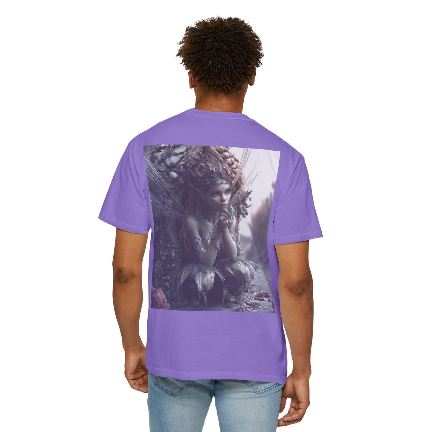 Whimsical Fairy T-shirt, Enchanted Garden Art Tee, Fairy Lover Gift, Unique Fantasy Apparel, Magical Nature Tee
