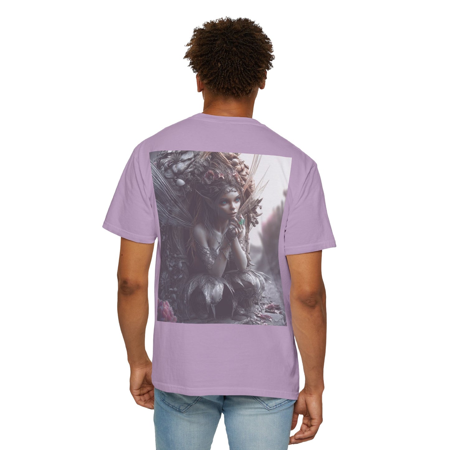 Whimsical Fairy T-shirt, Enchanted Garden Art Tee, Fairy Lover Gift, Unique Fantasy Apparel, Magical Nature Tee