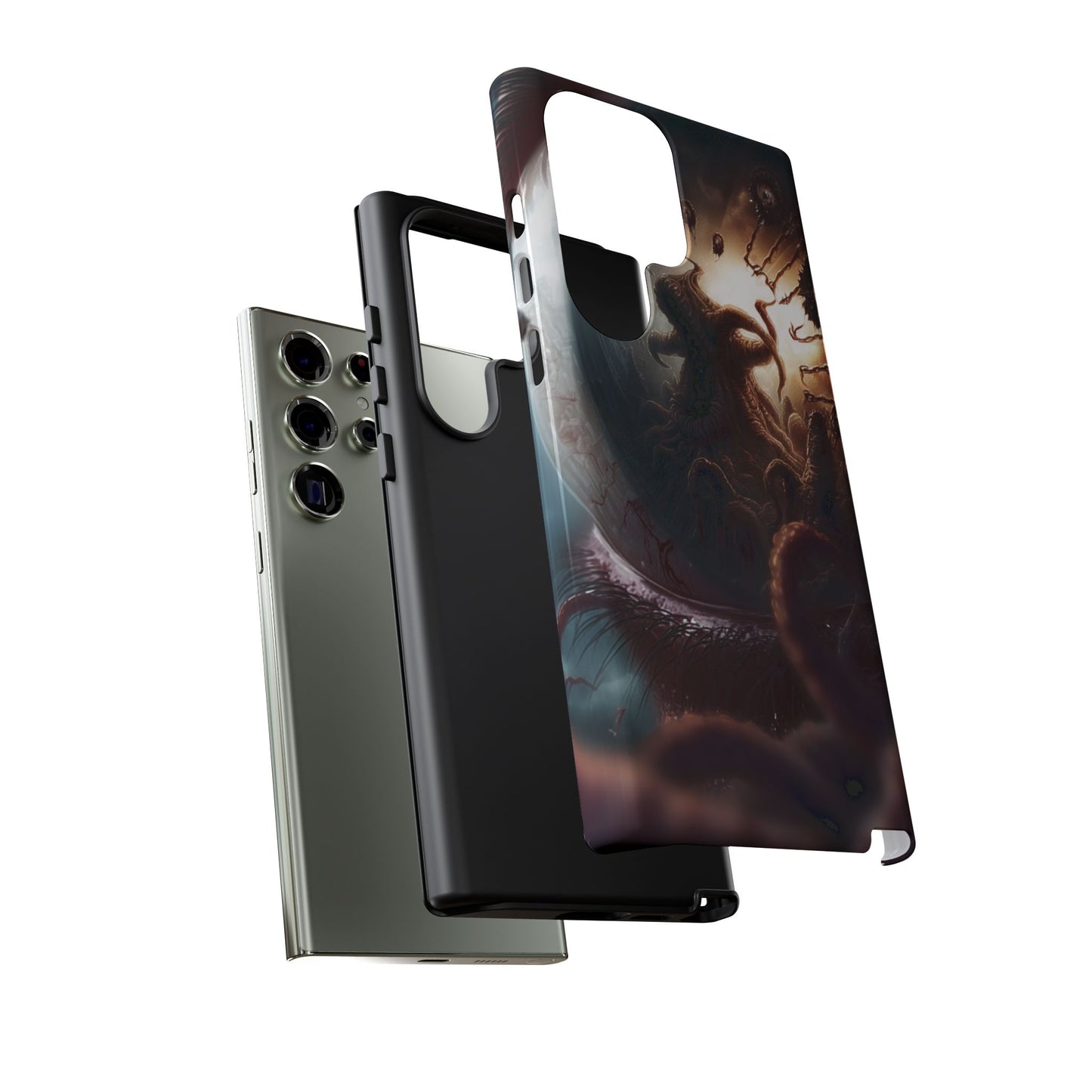 Phone Case: Cosmic Horror Design, Tough Phone Case, Unique Tech Accessory, Gifts for Sci-Fi Lovers, Halloween Decor