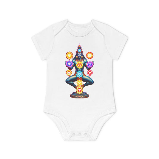 Mystic Chakra Being  Bodysuit, Baby Organic Romper, Newborn Outfit Gift, Spiritual Infant Clothes, Gender Neutral Baby Shower Present