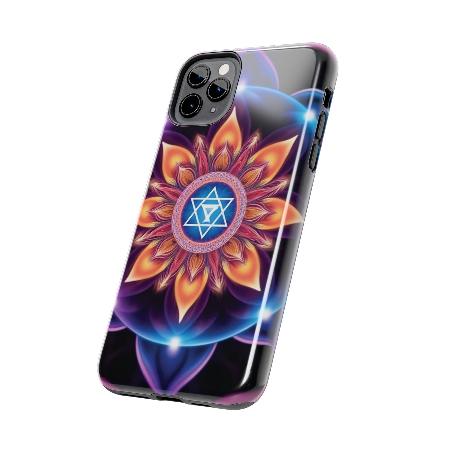 Bohemian Mandala Tough Phone Case | Vibrant Art Design, Protective Cover, Gift for Her, Spiritual Decor, Trendy Phone Accessory