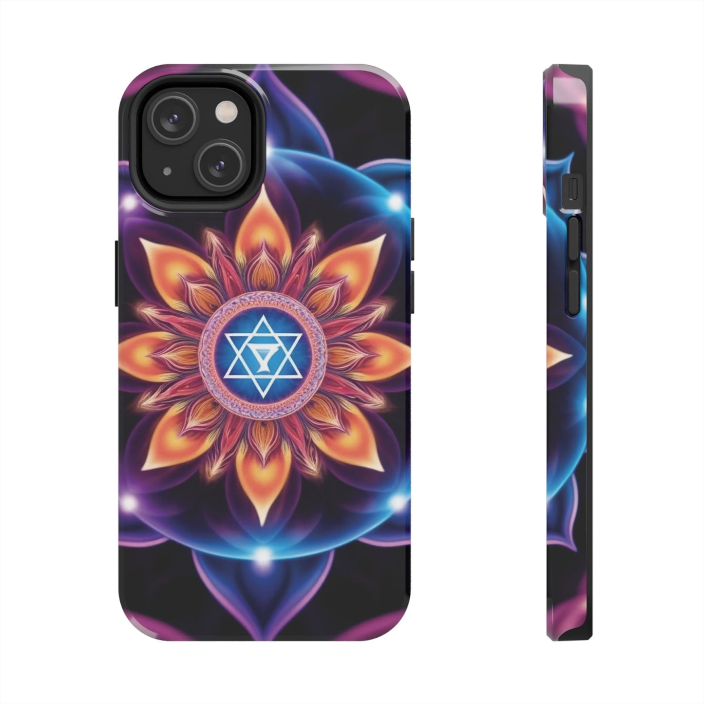 Bohemian Mandala Tough Phone Case | Vibrant Art Design, Protective Cover, Gift for Her, Spiritual Decor, Trendy Phone Accessory