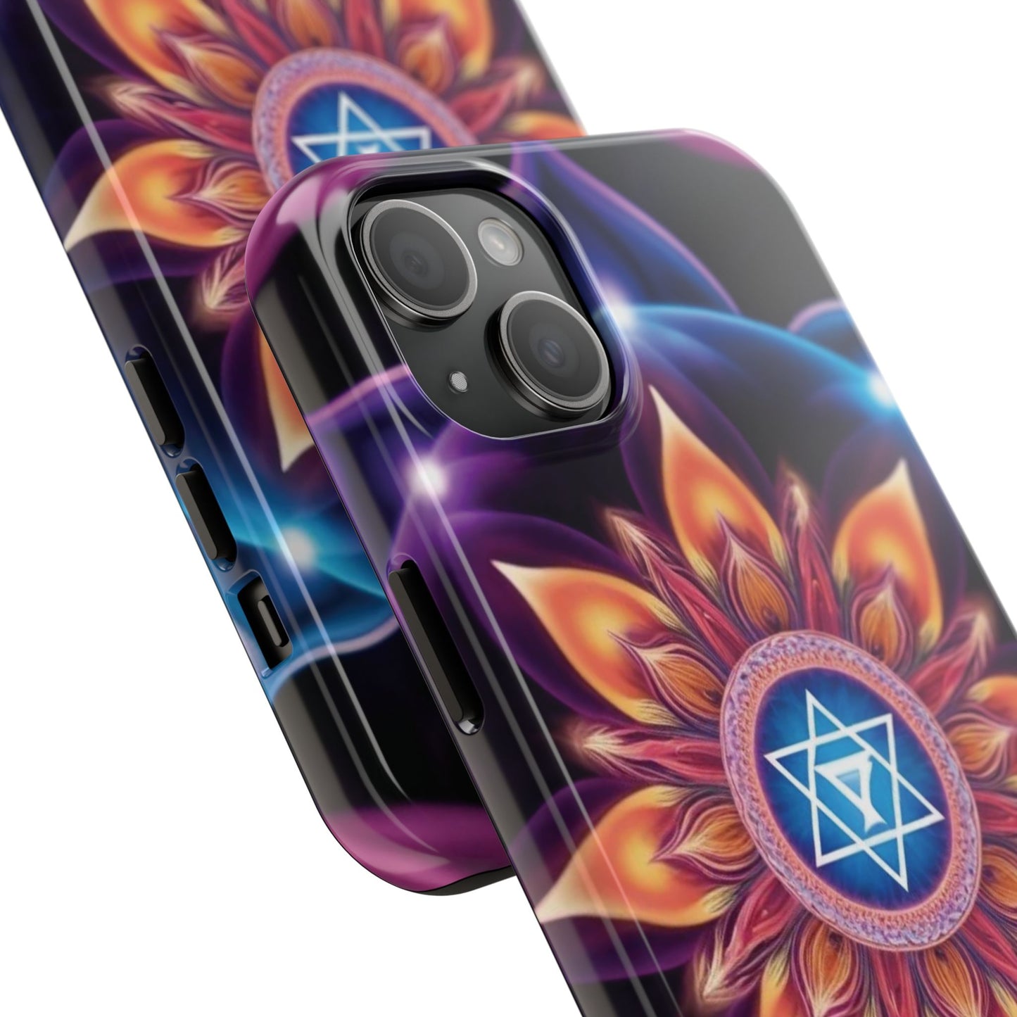 Bohemian Mandala Tough Phone Case | Vibrant Art Design, Protective Cover, Gift for Her, Spiritual Decor, Trendy Phone Accessory