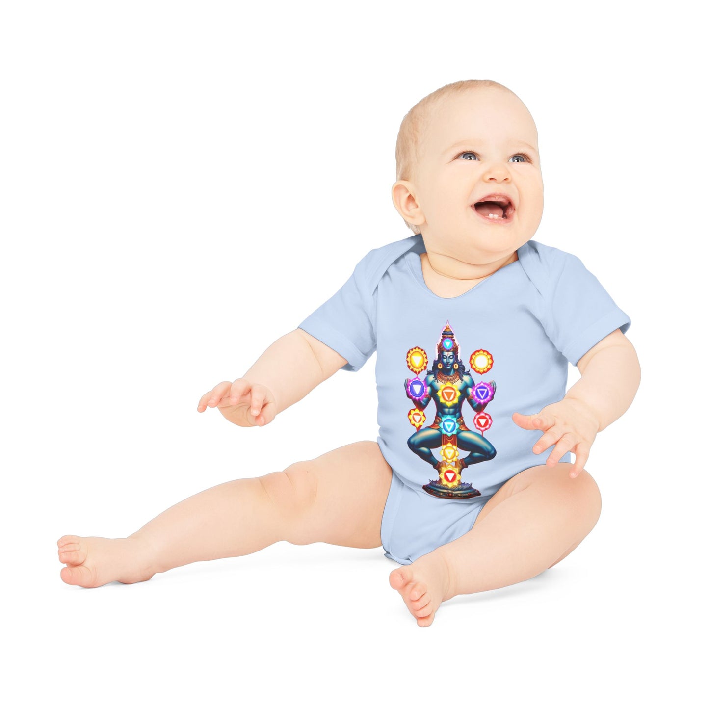 Mystic Chakra Being Bodysuit, Baby Organic Romper, Newborn Outfit Gift, Spiritual Infant Clothes, Gender Neutral Baby Shower Present