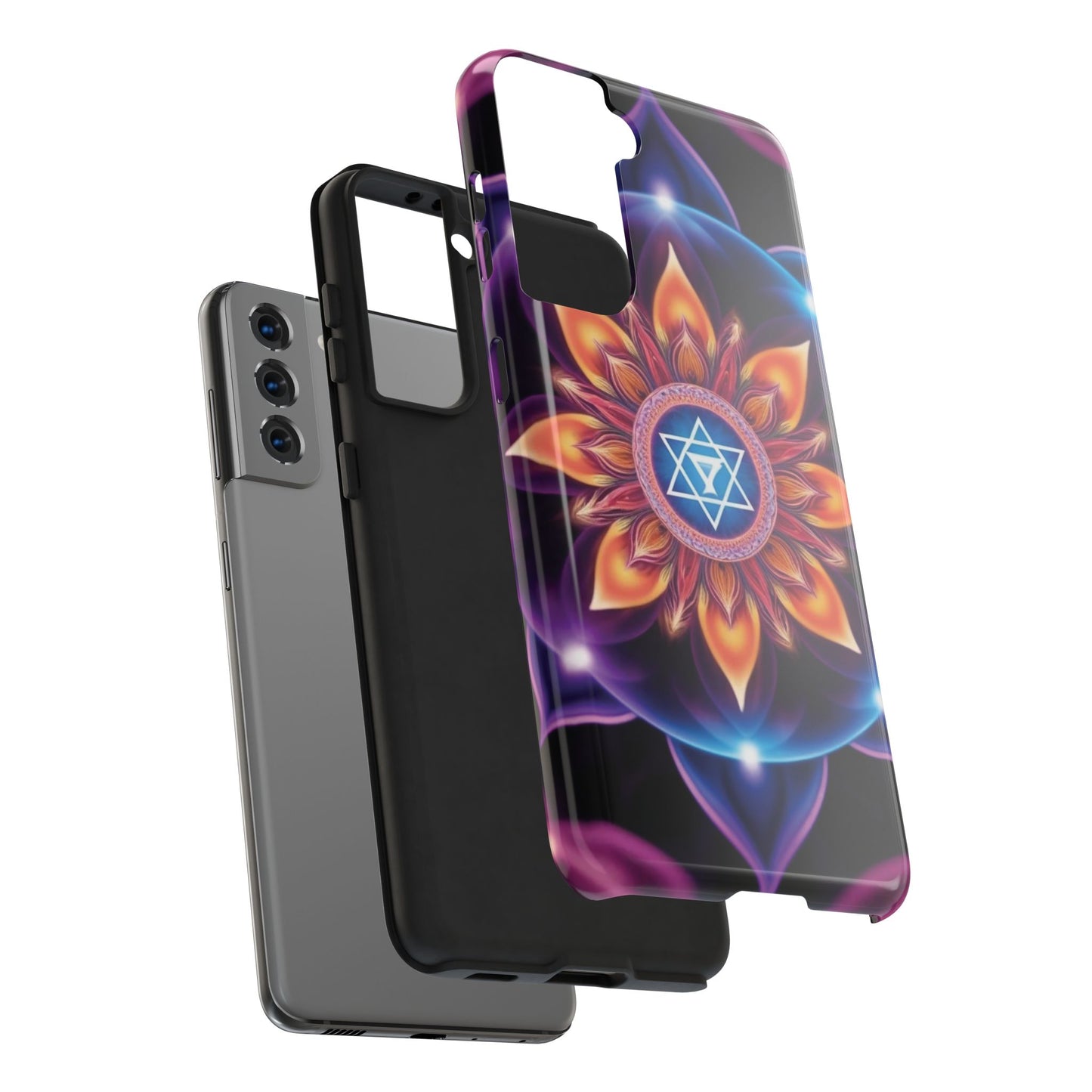 Bohemian Mandala Tough Phone Case | Vibrant Art Design, Protective Cover, Gift for Her, Spiritual Decor, Trendy Phone Accessory