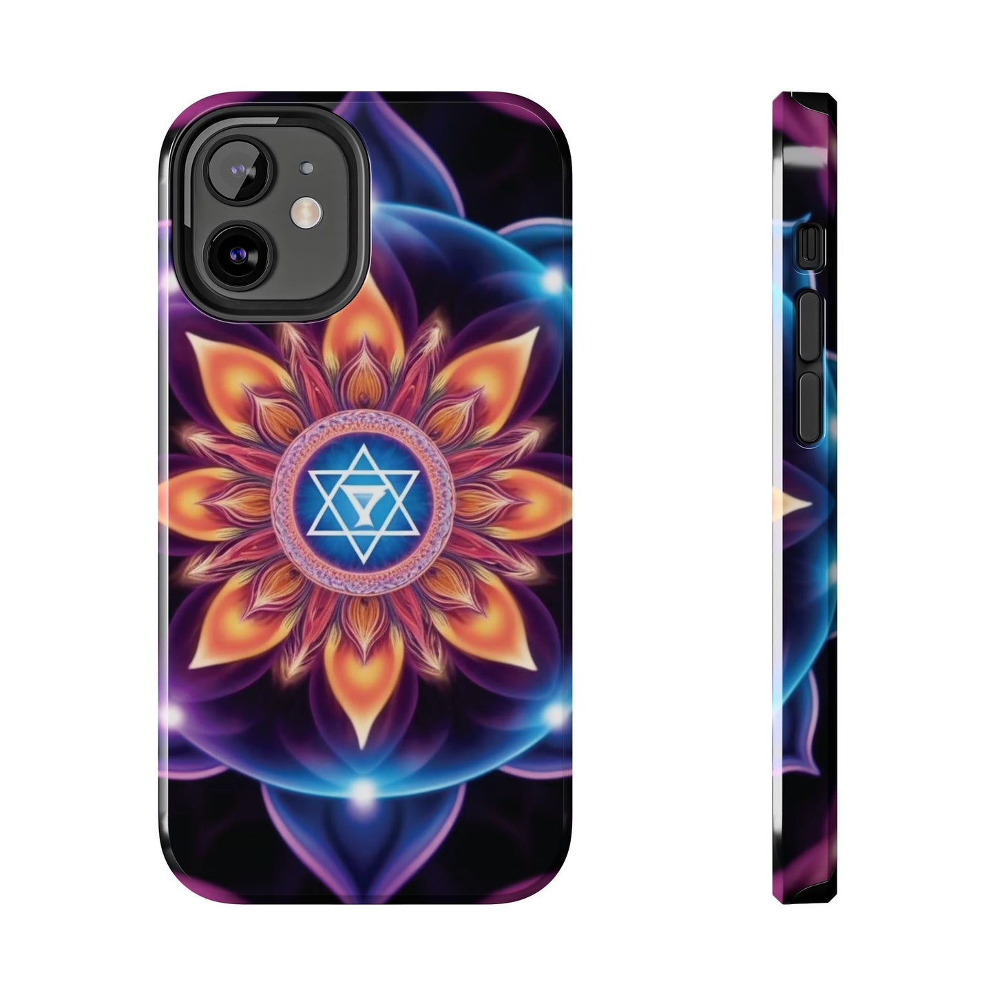 Bohemian Mandala Tough Phone Case | Vibrant Art Design, Protective Cover, Gift for Her, Spiritual Decor, Trendy Phone Accessory