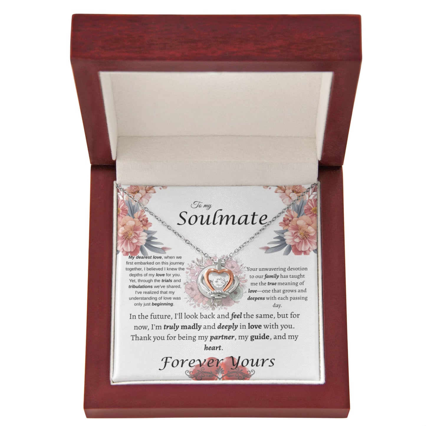 Soulmate Crown Pendant Necklace