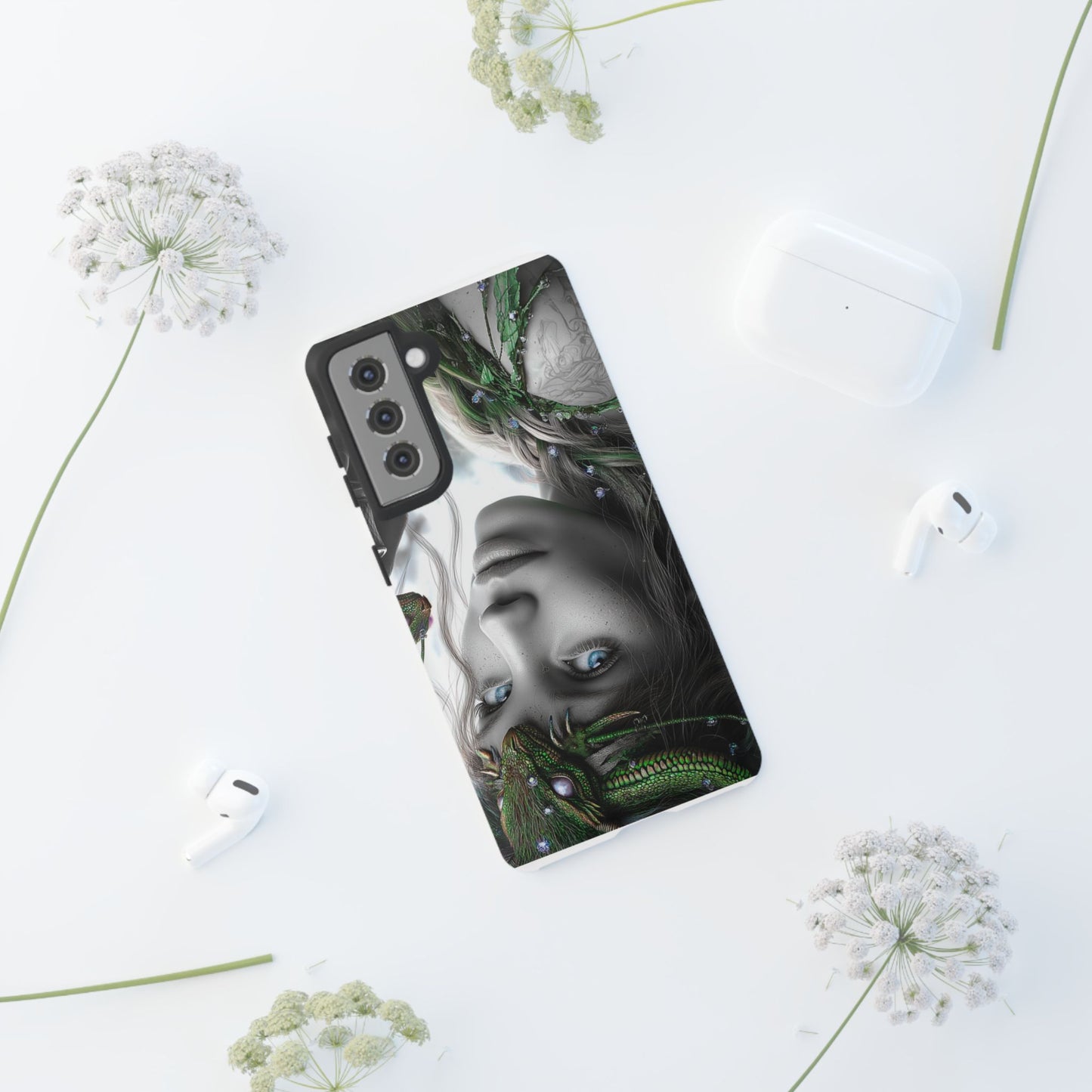 Phone Case with Enchanted Fairy Design, Phone Cover, Magical Gift for Women, Boho Style, Nature Lovers, Unique Art