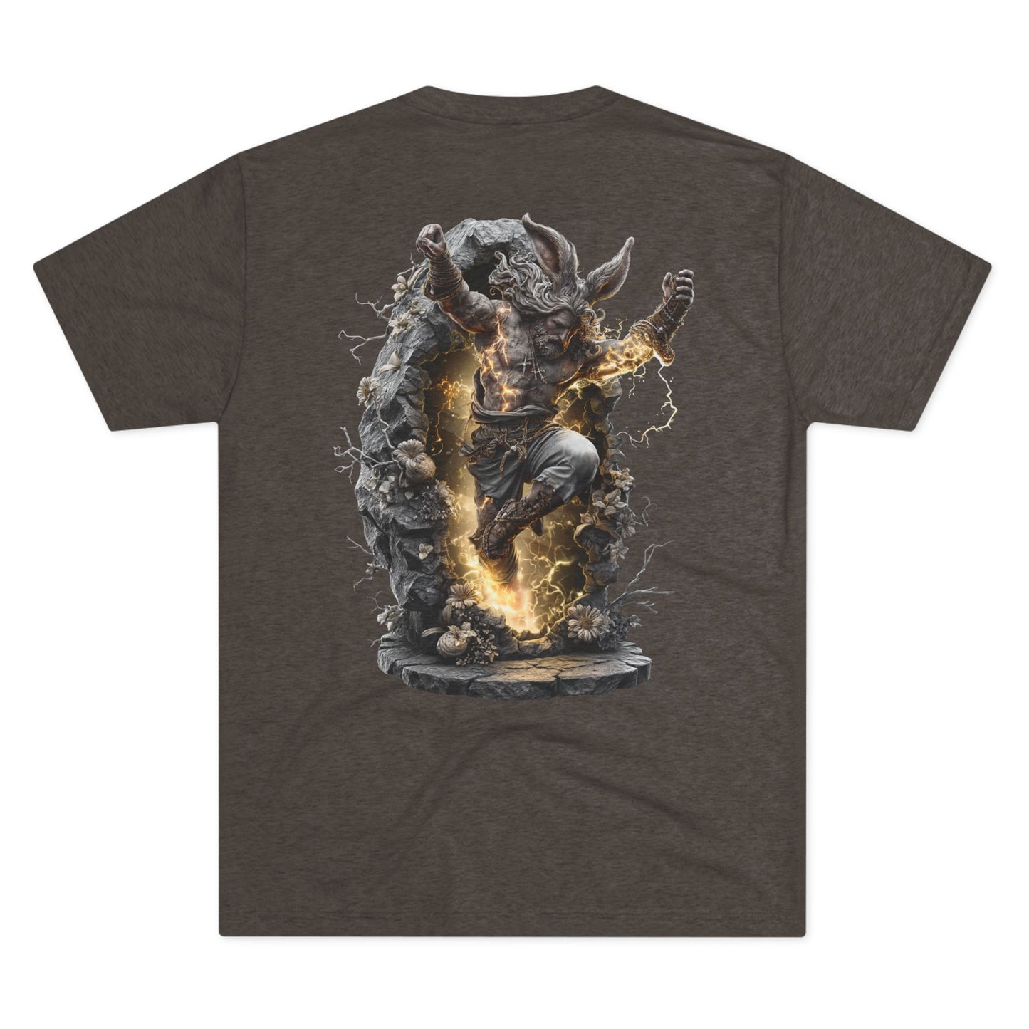 Electric Fantasy Tri-Blend Tee, Graphic Tee, Unisex T-Shirt, Artistic Crew Shirt, Gift for Gamers, Unique Fashion Statement