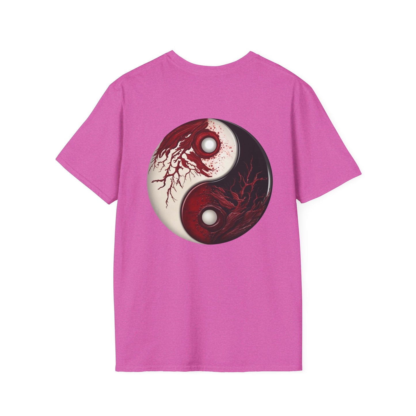 Blood Yin & Yang Unisex Softstyle T-Shirt, Gothic Tee, Dark Grunge Shirt, Alternative Clothing, Emo Top