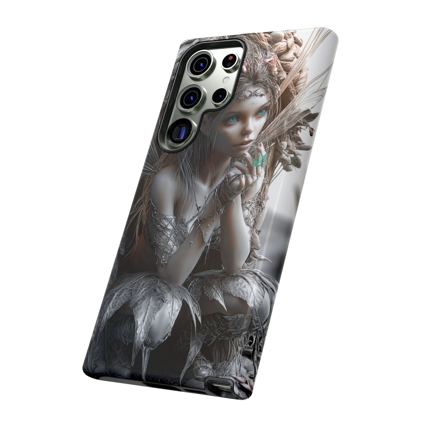 Fantasy Phone Case with Enchanted Fairy Design, Phone Cover, Magical Gift for Women, Boho Style, Nature Lovers, Unique Art