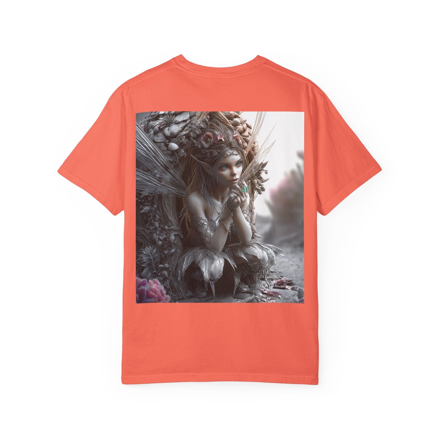 Whimsical Fairy T-shirt, Enchanted Garden Art Tee, Fairy Lover Gift, Unique Fantasy Apparel, Magical Nature Tee
