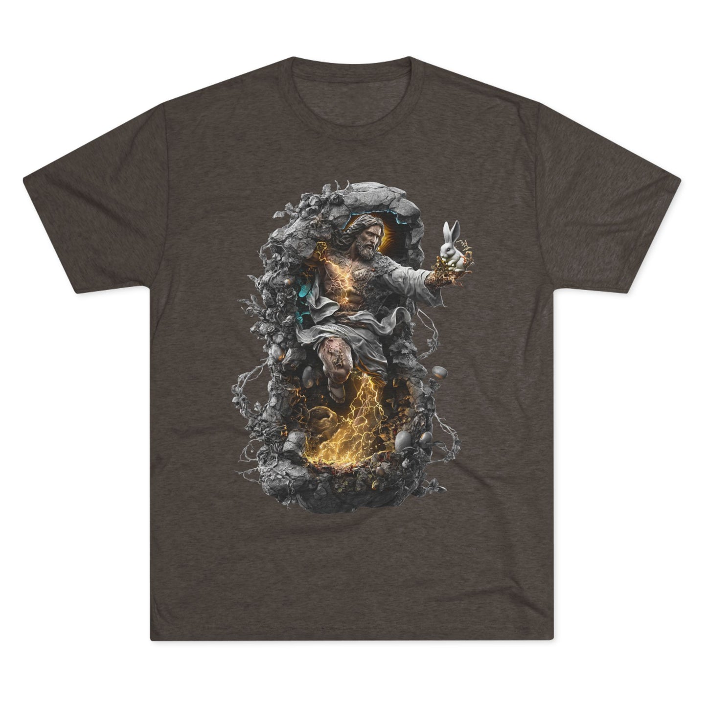 Electric Fantasy Tri-Blend Tee, Graphic Tee, Unisex T-Shirt, Artistic Crew Shirt, Gift for Gamers, Unique Fashion Statement