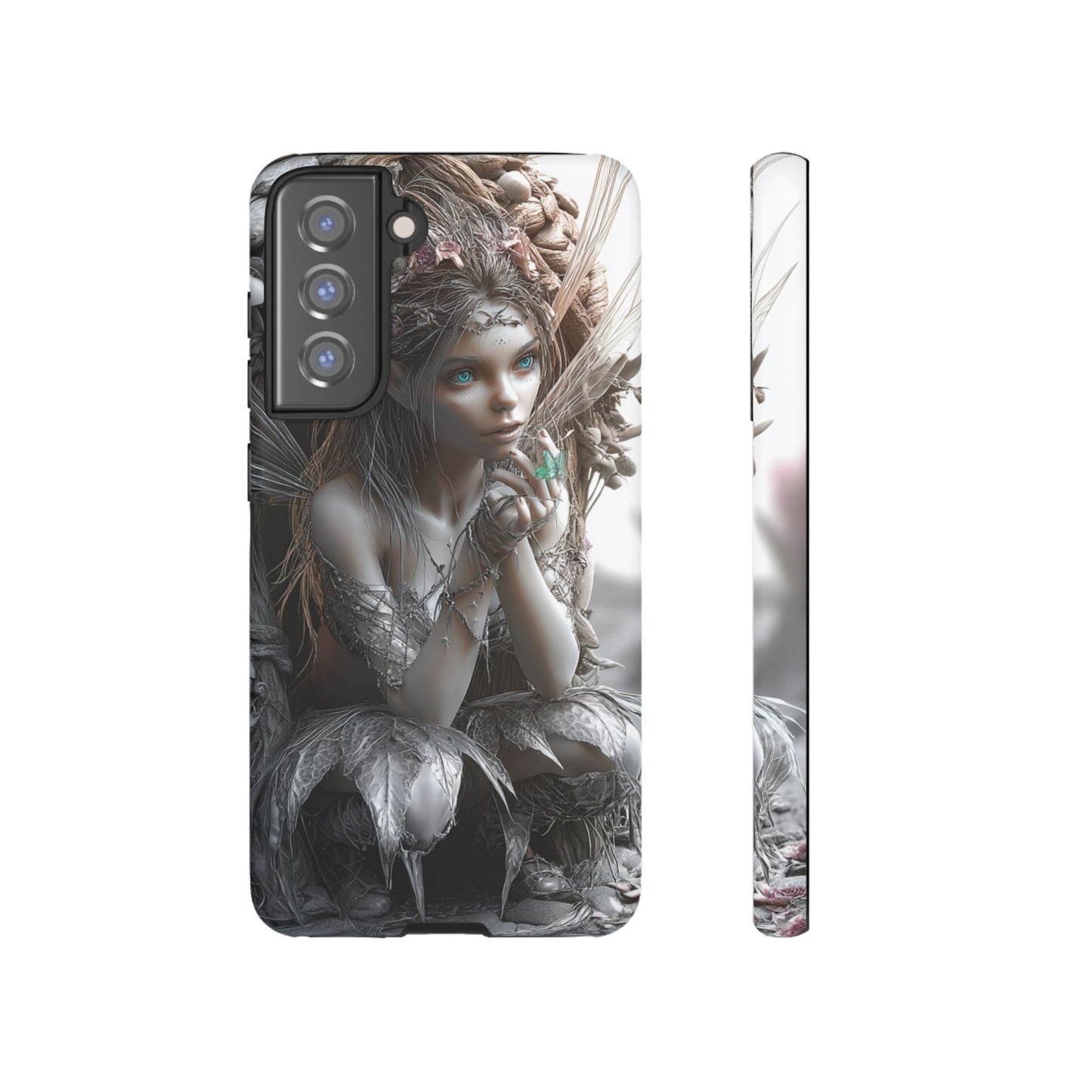 Fantasy Phone Case with Enchanted Fairy Design, Phone Cover, Magical Gift for Women, Boho Style, Nature Lovers, Unique Art