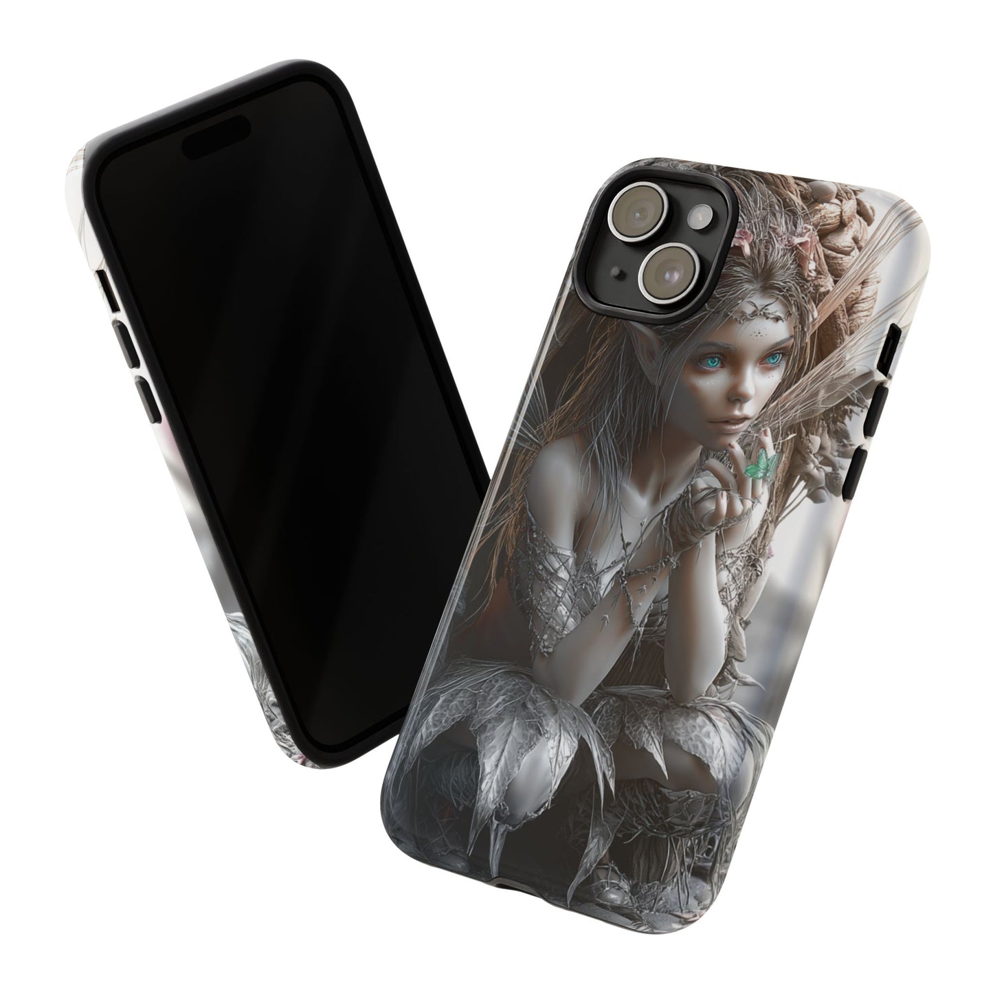 Fantasy Phone Case with Enchanted Fairy Design, Phone Cover, Magical Gift for Women, Boho Style, Nature Lovers, Unique Art