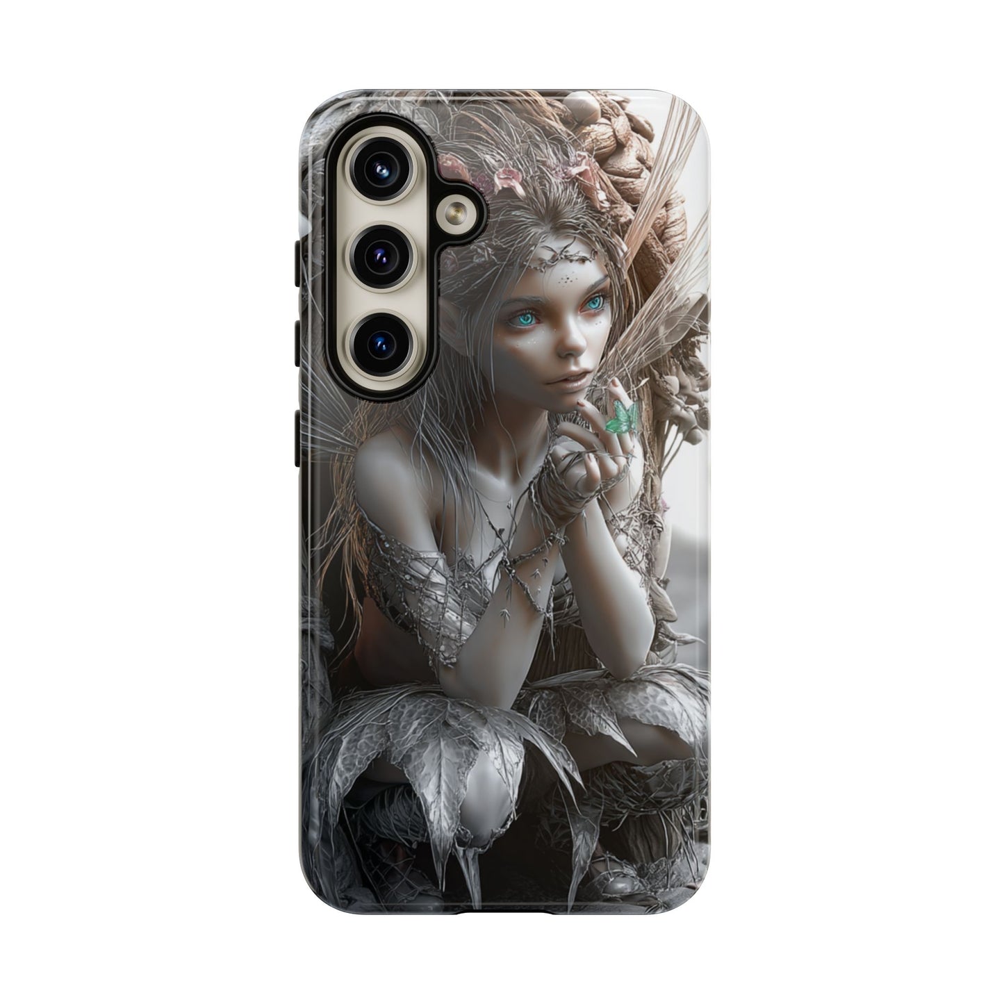 Fantasy Phone Case with Enchanted Fairy Design, Phone Cover, Magical Gift for Women, Boho Style, Nature Lovers, Unique Art