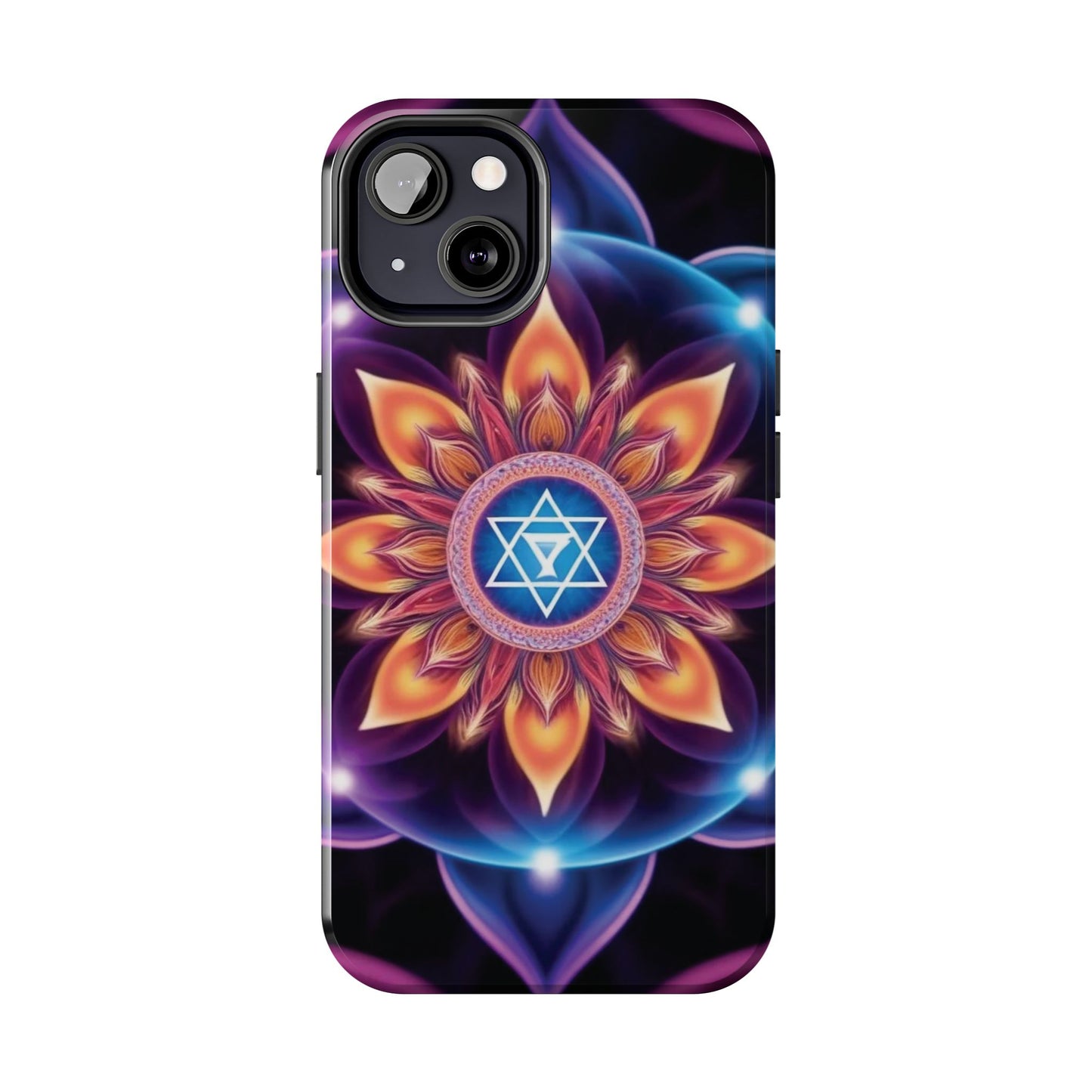 Bohemian Mandala Tough Phone Case | Vibrant Art Design, Protective Cover, Gift for Her, Spiritual Decor, Trendy Phone Accessory
