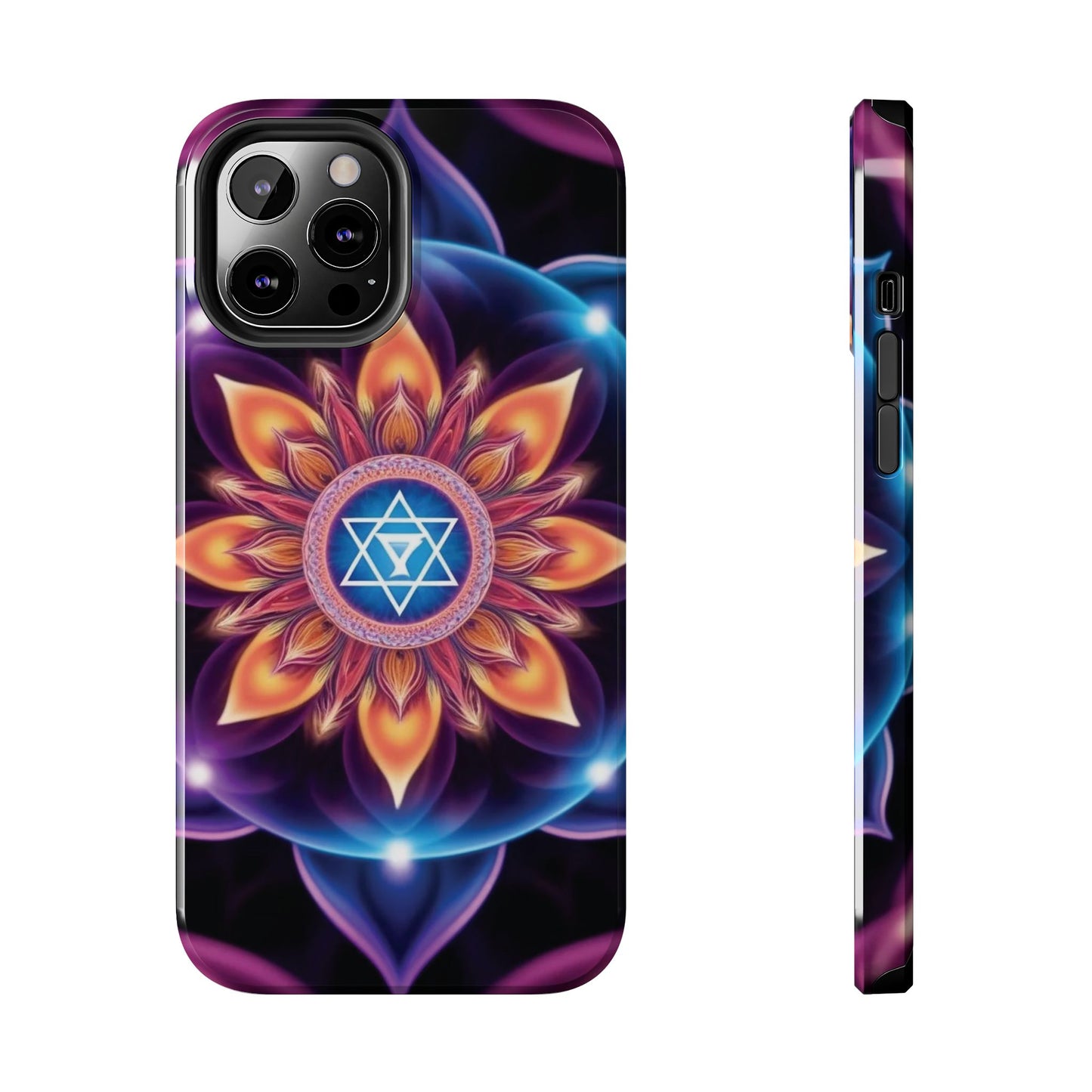 Bohemian Mandala Tough Phone Case | Vibrant Art Design, Protective Cover, Gift for Her, Spiritual Decor, Trendy Phone Accessory