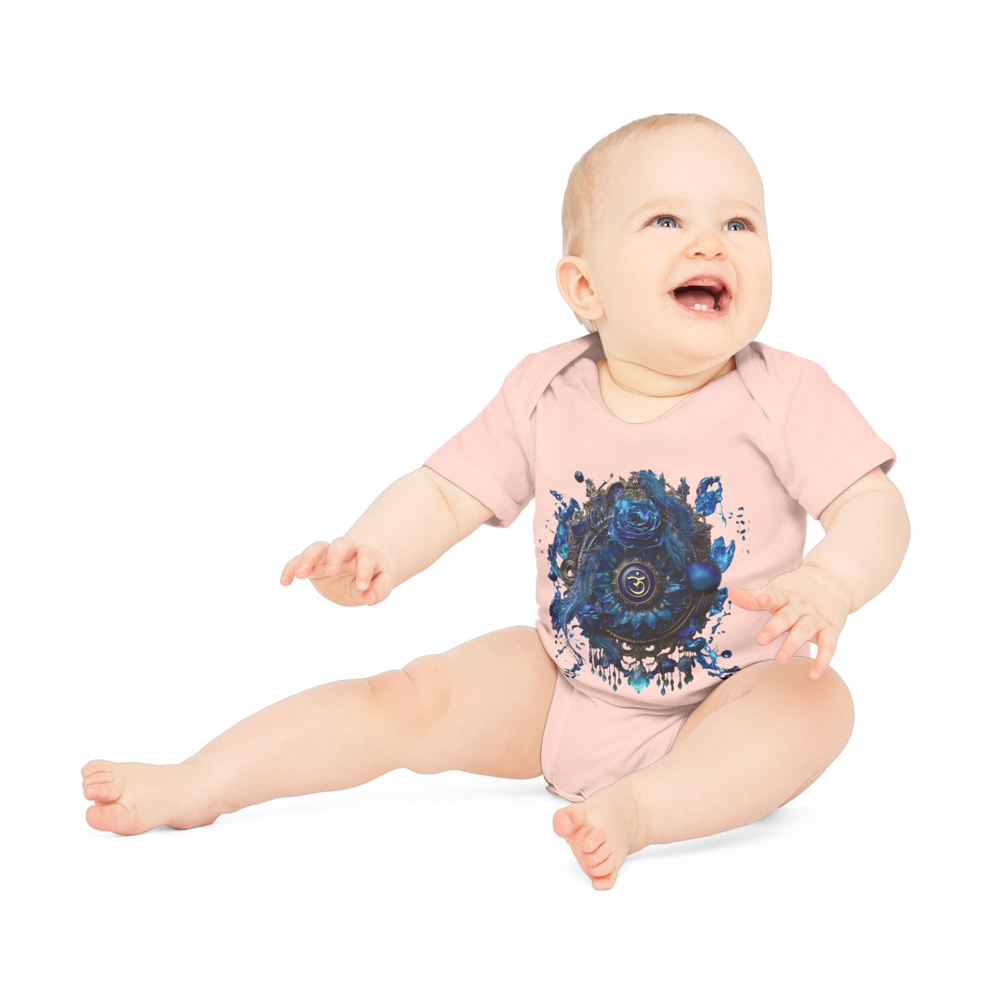 Mystic Shakra Bodysuit, Baby Organic Romper, Newborn Outfit Gift, Spiritual Infant Clothes, Gender Neutral Baby Shower Present