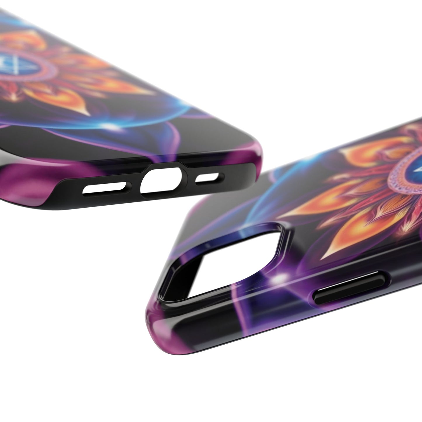 Bohemian Mandala Tough Phone Case | Vibrant Art Design, Protective Cover, Gift for Her, Spiritual Decor, Trendy Phone Accessory