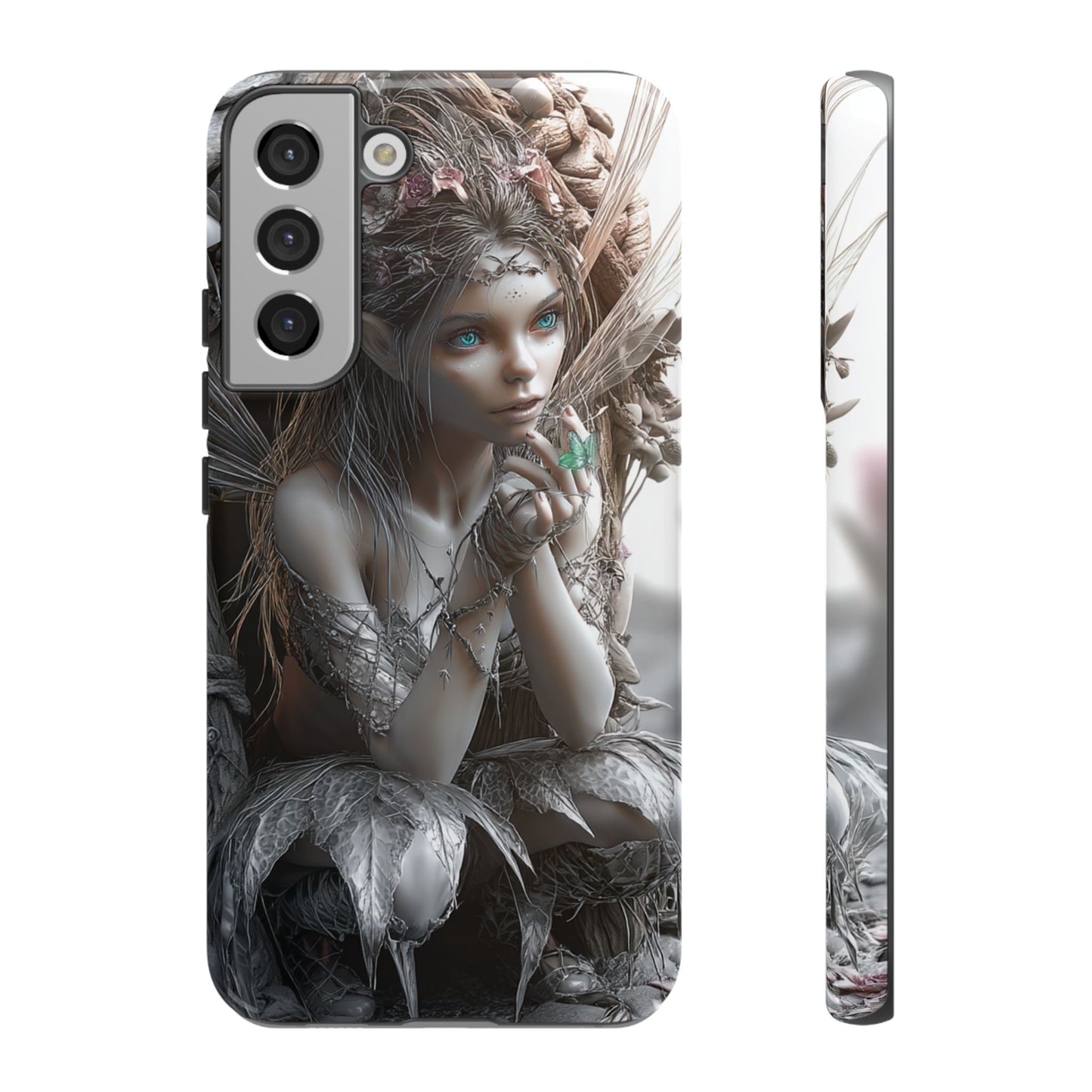 Fantasy Phone Case with Enchanted Fairy Design, Phone Cover, Magical Gift for Women, Boho Style, Nature Lovers, Unique Art