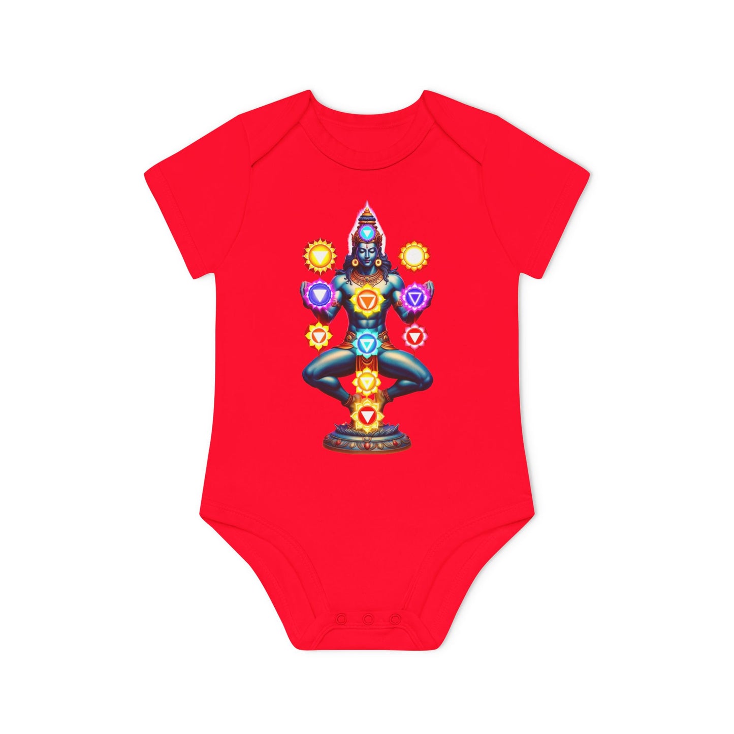 Mystic Chakra Being  Bodysuit, Baby Organic Romper, Newborn Outfit Gift, Spiritual Infant Clothes, Gender Neutral Baby Shower Present
