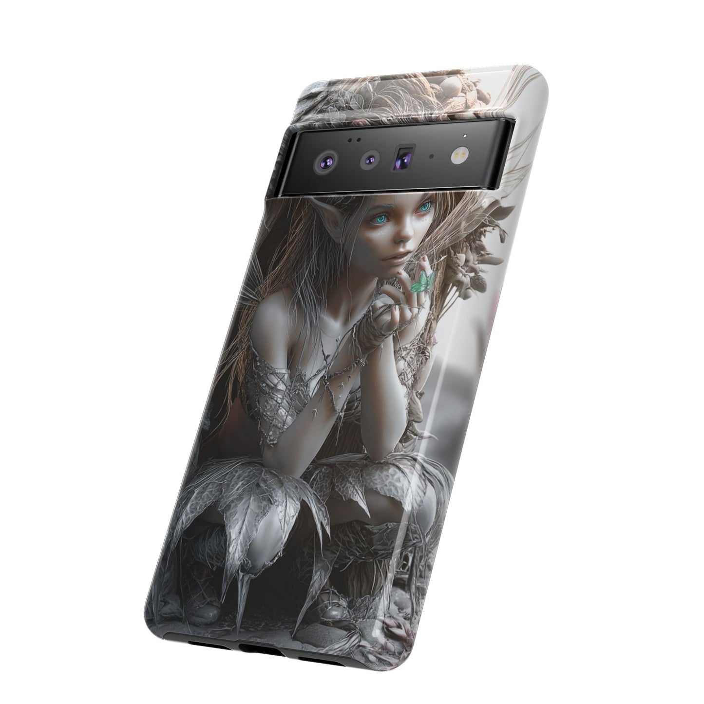 Fantasy Phone Case with Enchanted Fairy Design, Phone Cover, Magical Gift for Women, Boho Style, Nature Lovers, Unique Art