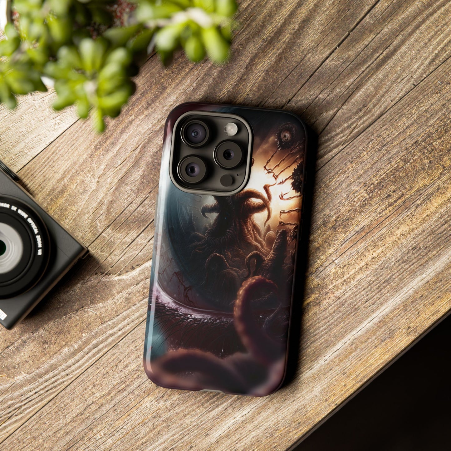 Phone Case: Cosmic Horror Design, Tough Phone Case, Unique Tech Accessory, Gifts for Sci-Fi Lovers, Halloween Decor
