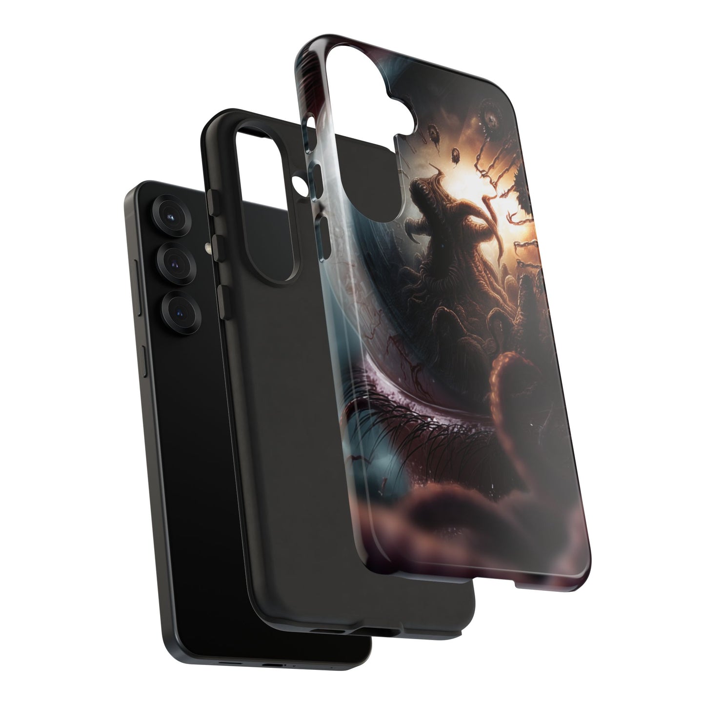 Phone Case: Cosmic Horror Design, Tough Phone Case, Unique Tech Accessory, Gifts for Sci-Fi Lovers, Halloween Decor