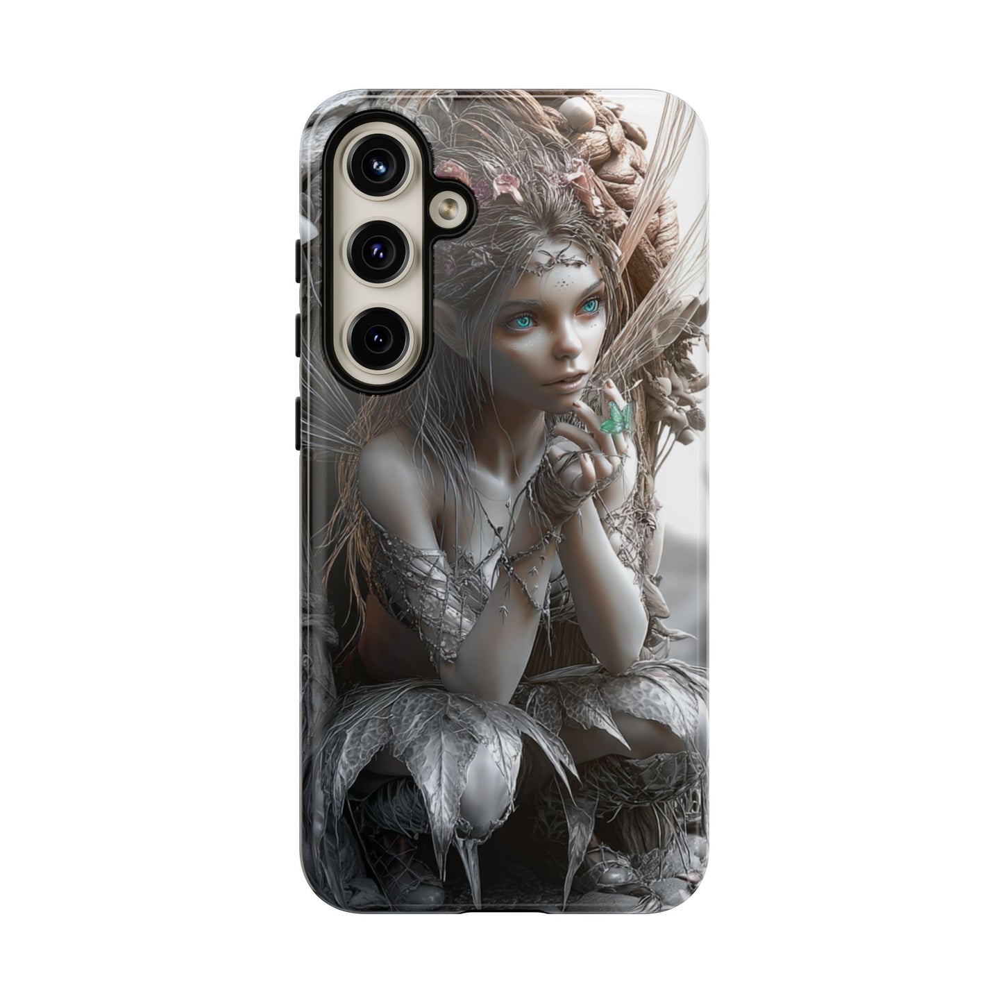Fantasy Phone Case with Enchanted Fairy Design, Phone Cover, Magical Gift for Women, Boho Style, Nature Lovers, Unique Art