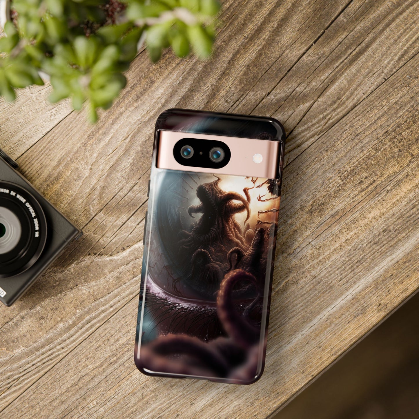 Phone Case: Cosmic Horror Design, Tough Phone Case, Unique Tech Accessory, Gifts for Sci-Fi Lovers, Halloween Decor