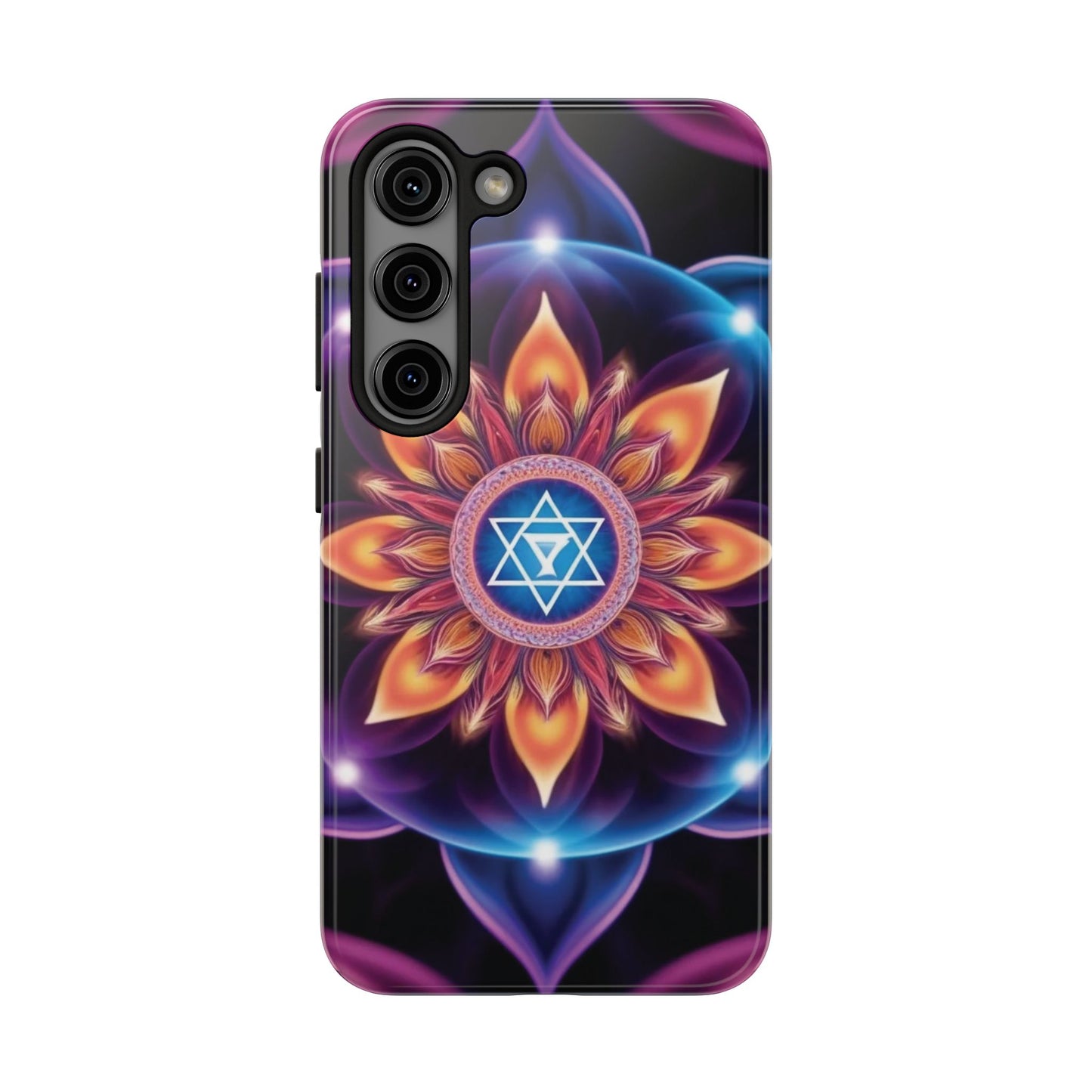 Bohemian Mandala Tough Phone Case | Vibrant Art Design, Protective Cover, Gift for Her, Spiritual Decor, Trendy Phone Accessory
