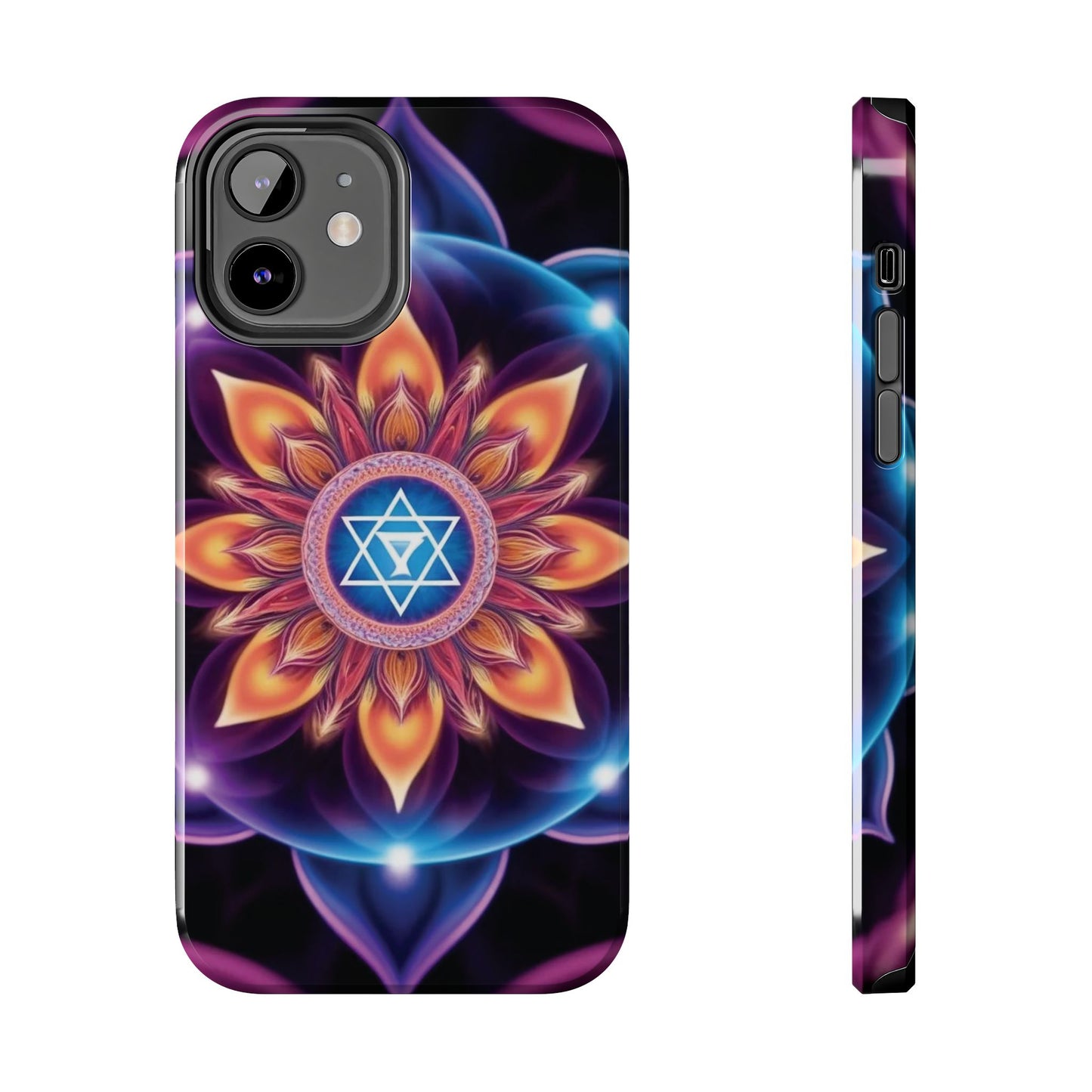 Bohemian Mandala Tough Phone Case | Vibrant Art Design, Protective Cover, Gift for Her, Spiritual Decor, Trendy Phone Accessory