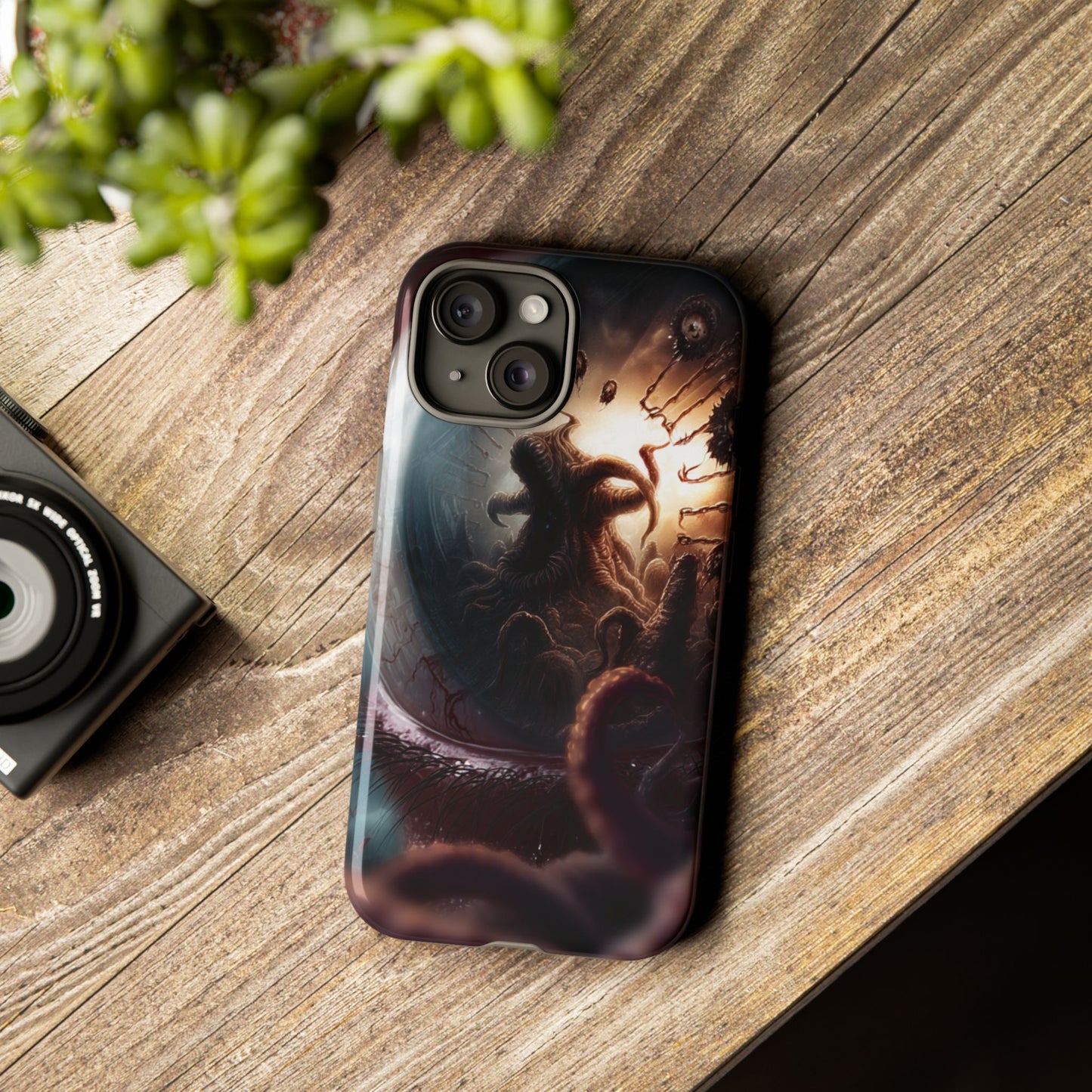 Phone Case: Cosmic Horror Design, Tough Phone Case, Unique Tech Accessory, Gifts for Sci-Fi Lovers, Halloween Decor
