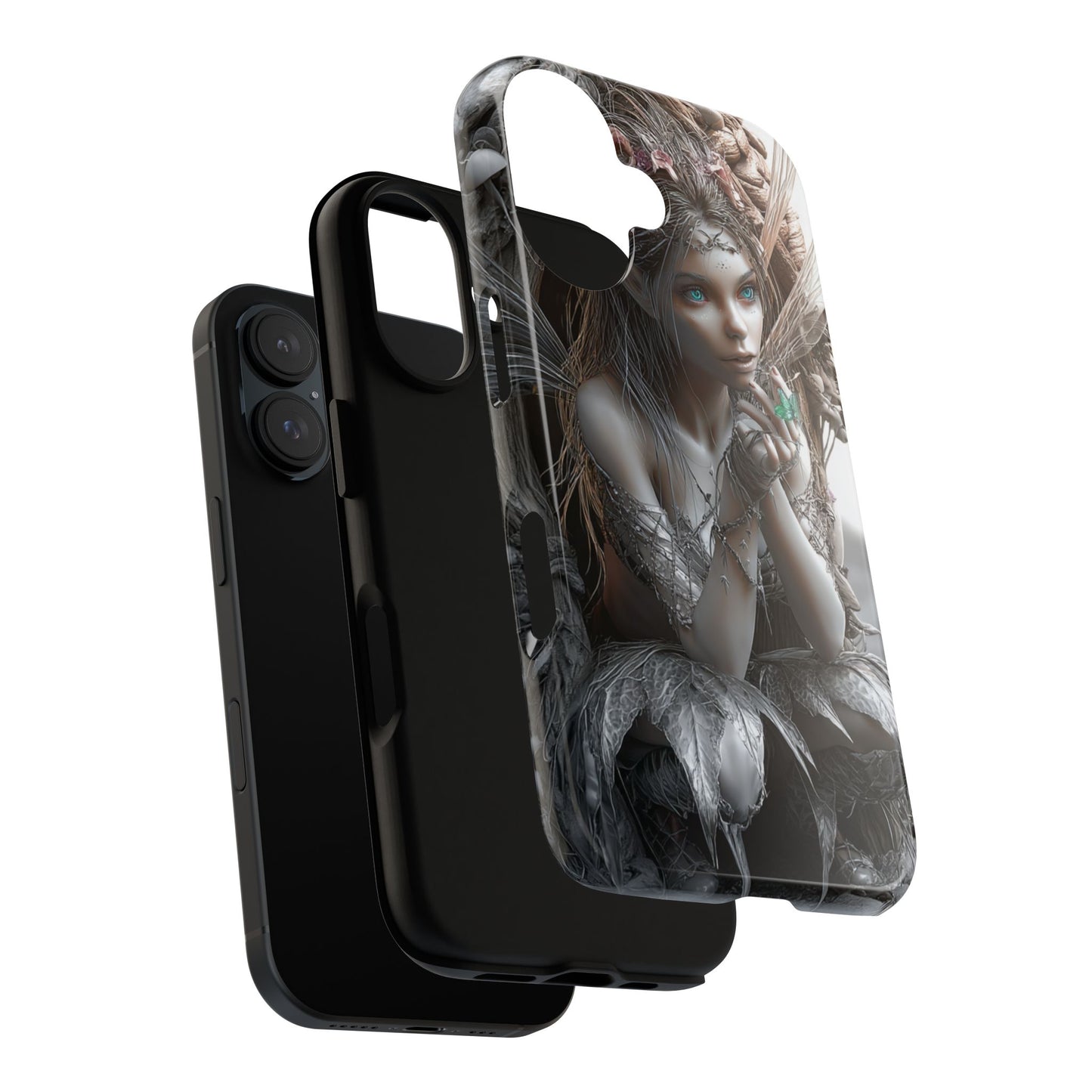 Fantasy Phone Case with Enchanted Fairy Design, Phone Cover, Magical Gift for Women, Boho Style, Nature Lovers, Unique Art