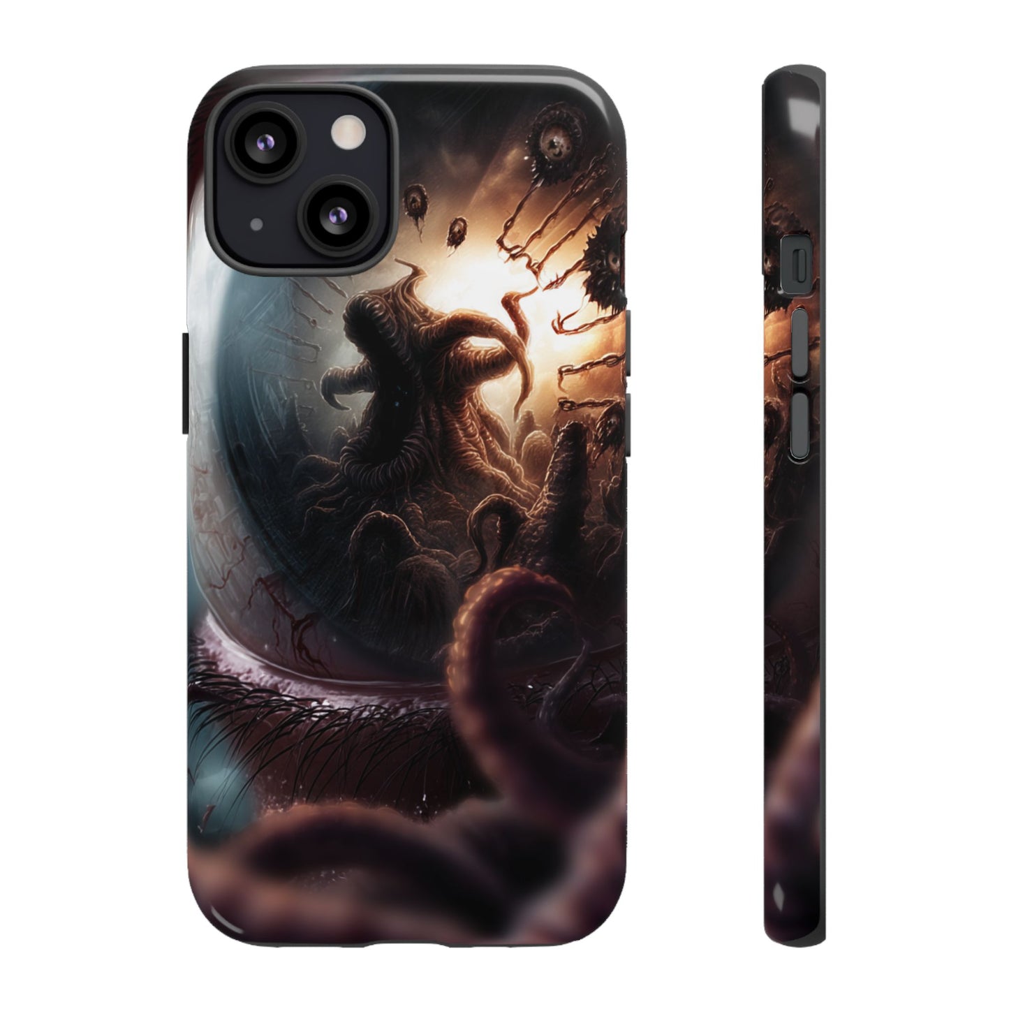 Phone Case: Cosmic Horror Design, Tough Phone Case, Unique Tech Accessory, Gifts for Sci-Fi Lovers, Halloween Decor