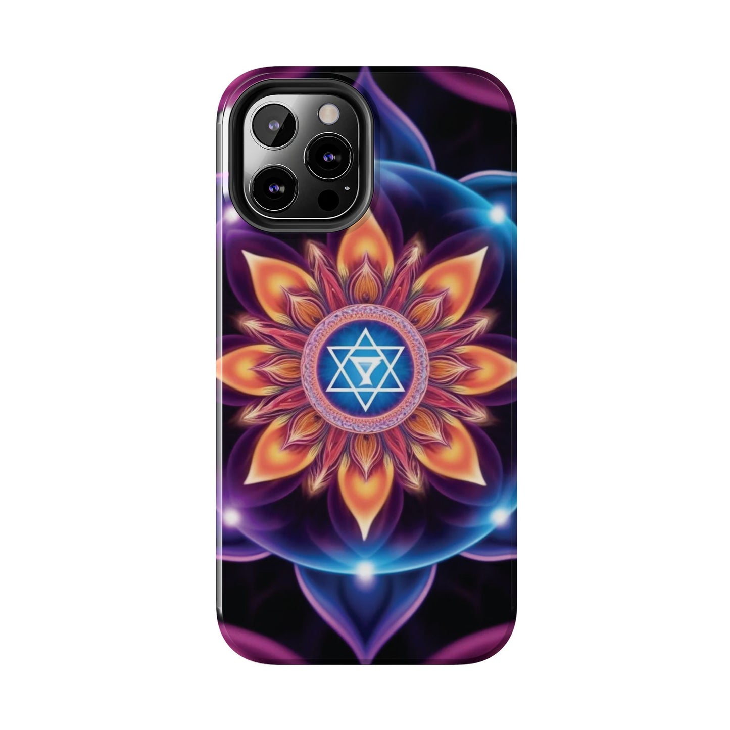 Bohemian Mandala Tough Phone Case | Vibrant Art Design, Protective Cover, Gift for Her, Spiritual Decor, Trendy Phone Accessory