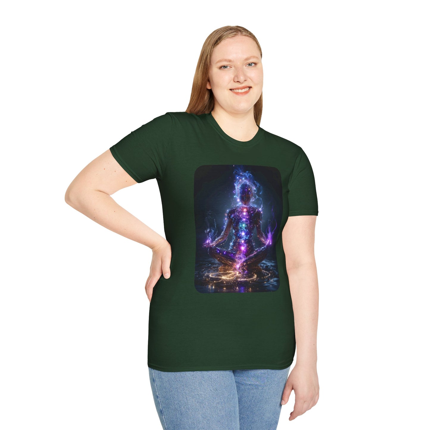 Chakras T-Shirt, Energy Healing Tee, Spiritual Top, Meditation Shirt, Yoga Clothing, Reiki Apparel
