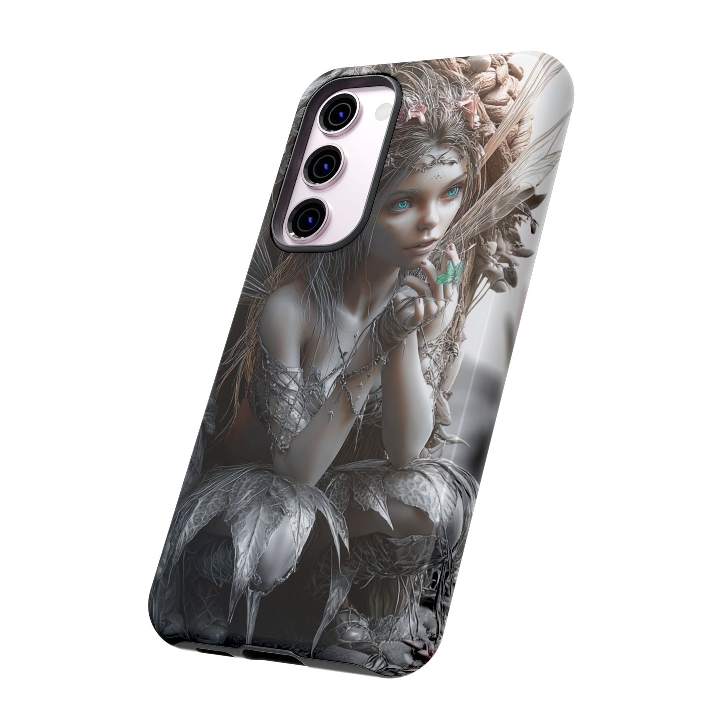 Fantasy Phone Case with Enchanted Fairy Design, Phone Cover, Magical Gift for Women, Boho Style, Nature Lovers, Unique Art