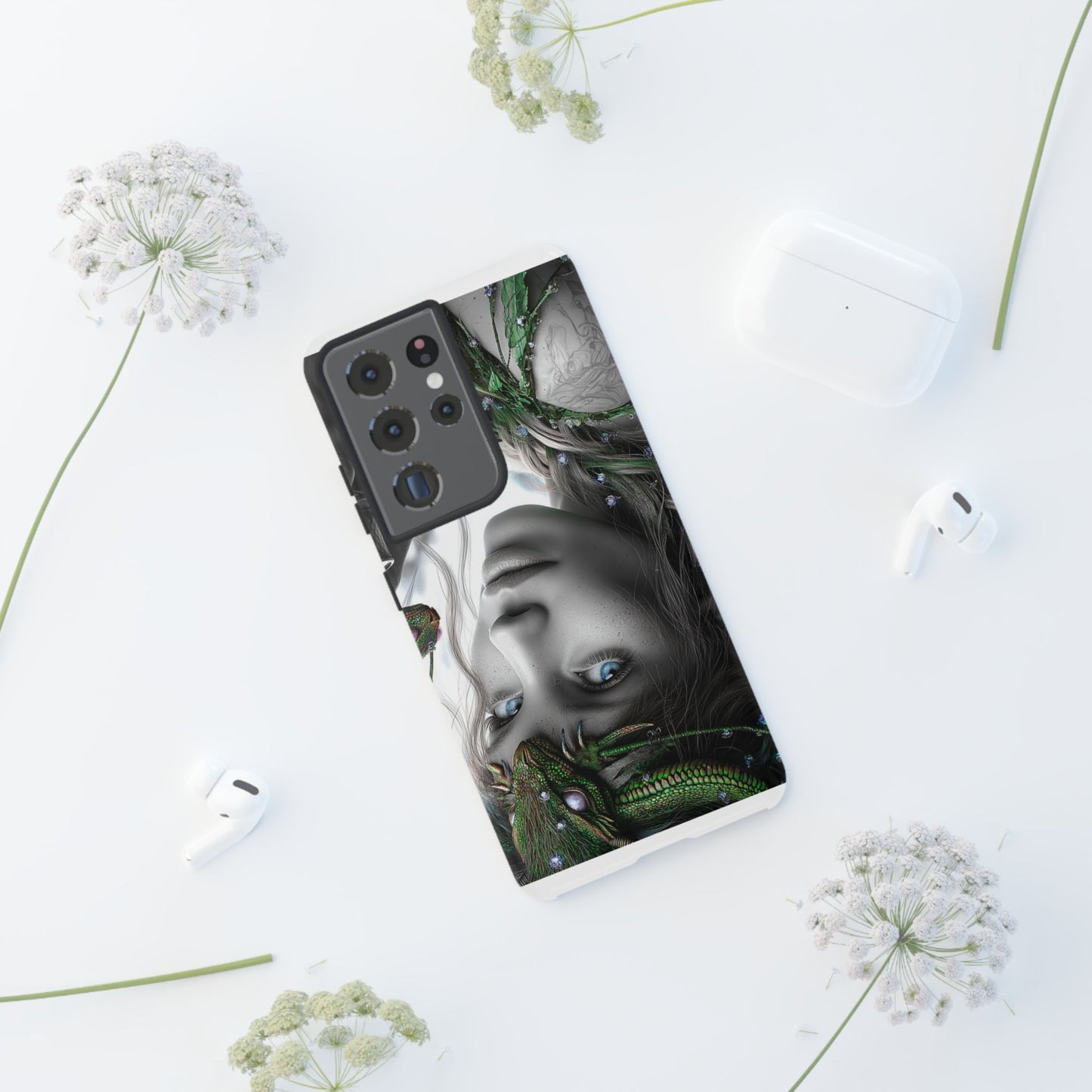 Phone Case with Enchanted Fairy Design, Phone Cover, Magical Gift for Women, Boho Style, Nature Lovers, Unique Art